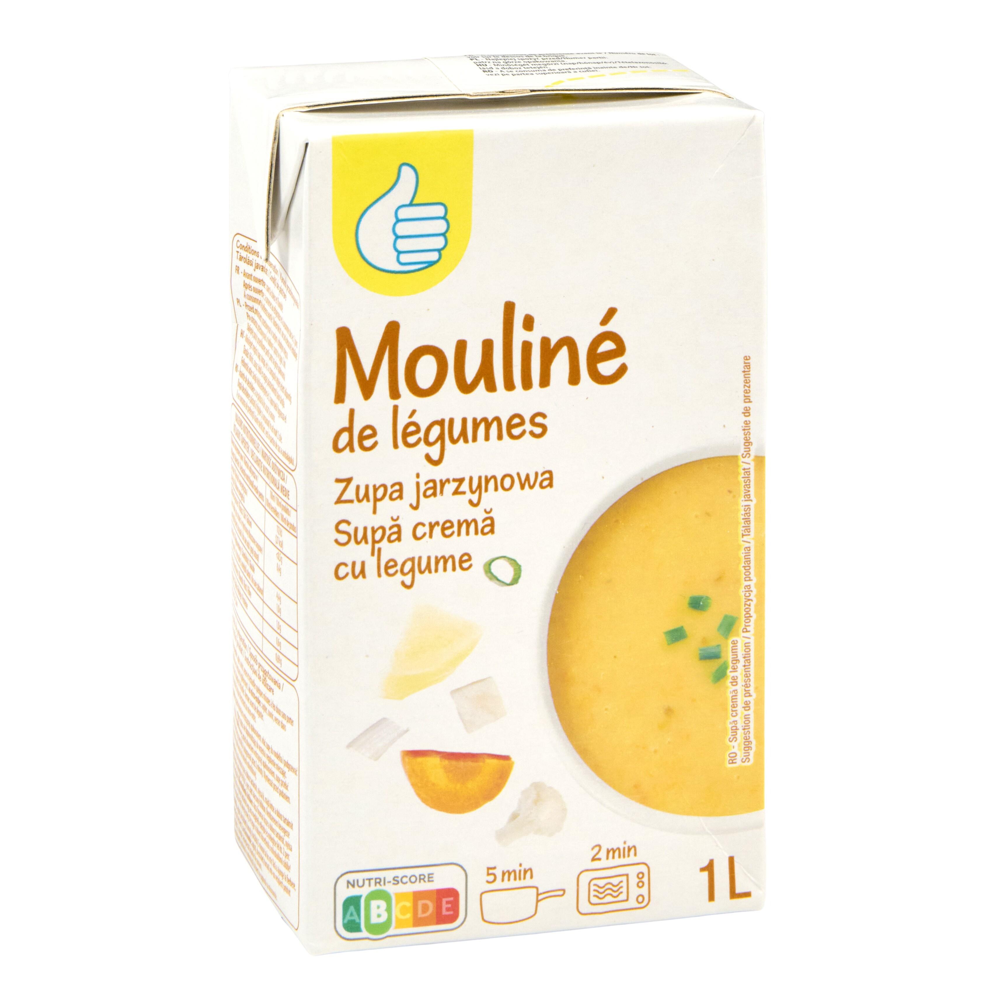 Voir la diapositive 2 : POUCE Mouline de légumes 4 personnes 1l