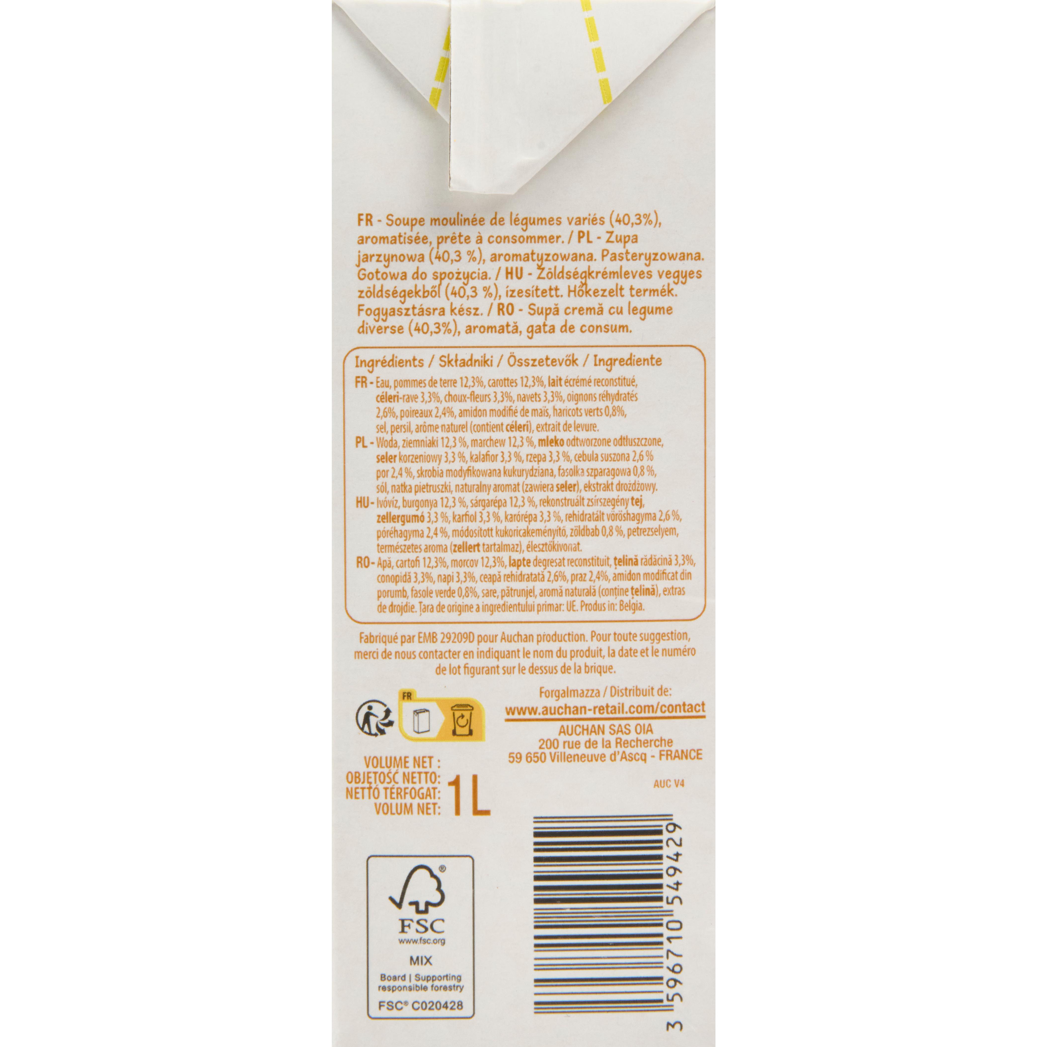 Voir la diapositive 4 : POUCE Mouline de légumes 4 personnes 1l