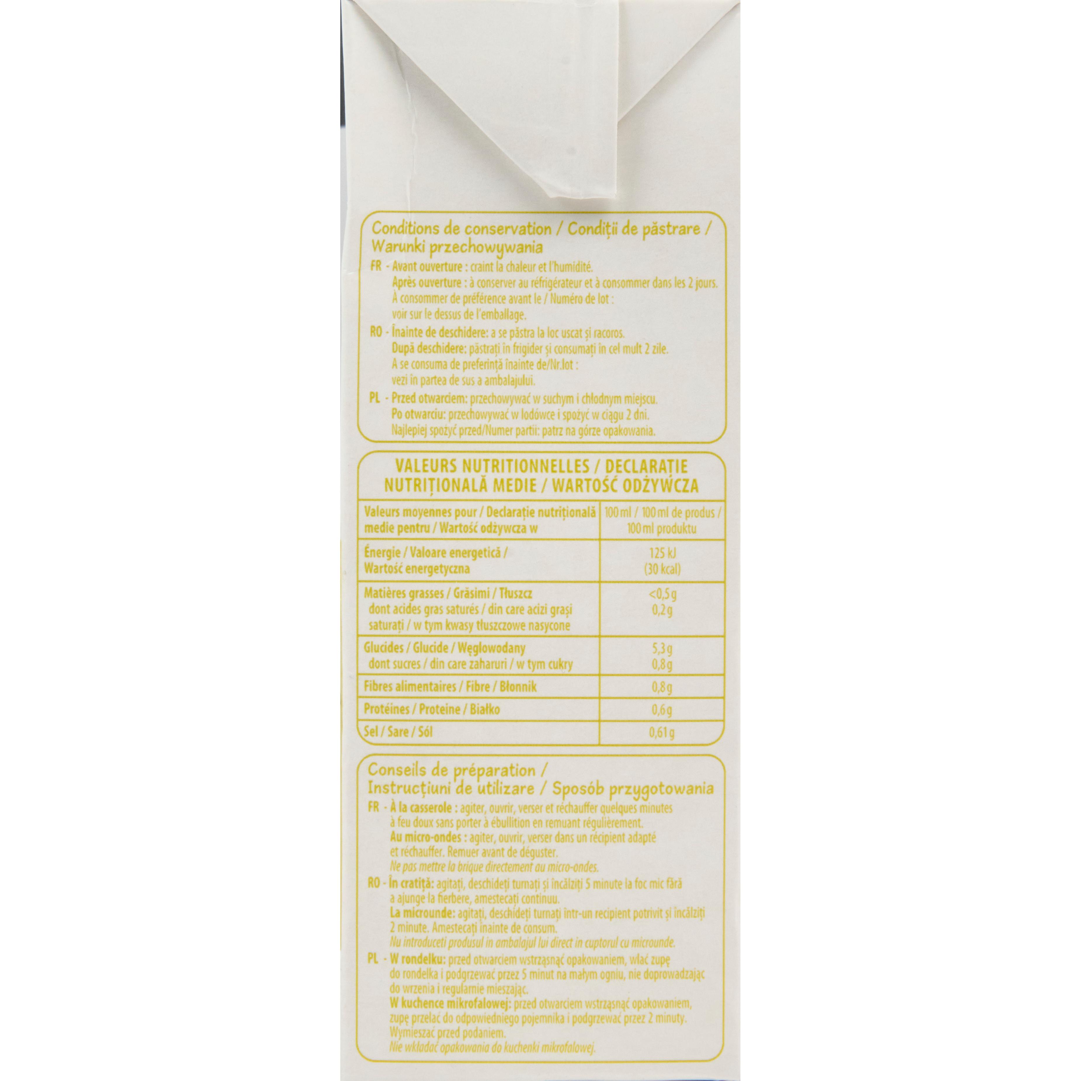 Voir la diapositive 2 : POUCE Soupe veloutée poireaux et pommes de terre 1l