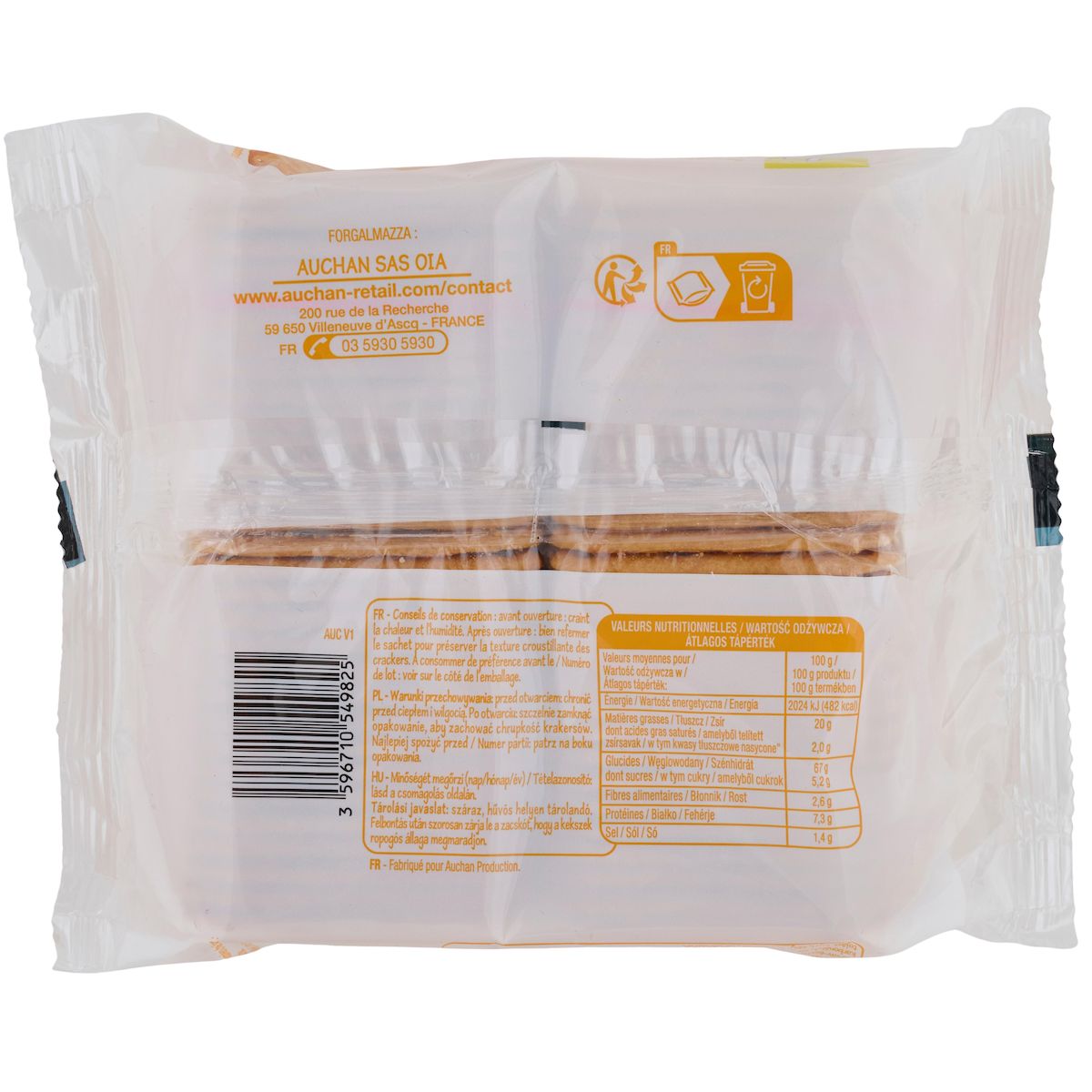 POUCE Biscuits crackers salés 200g