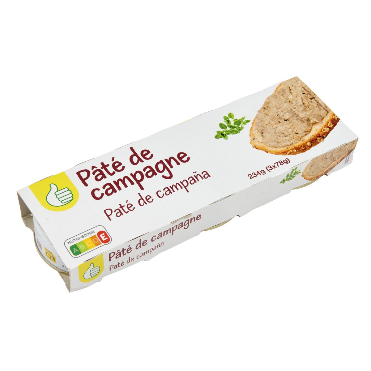 POUCE Pâté de campagne 3x78g