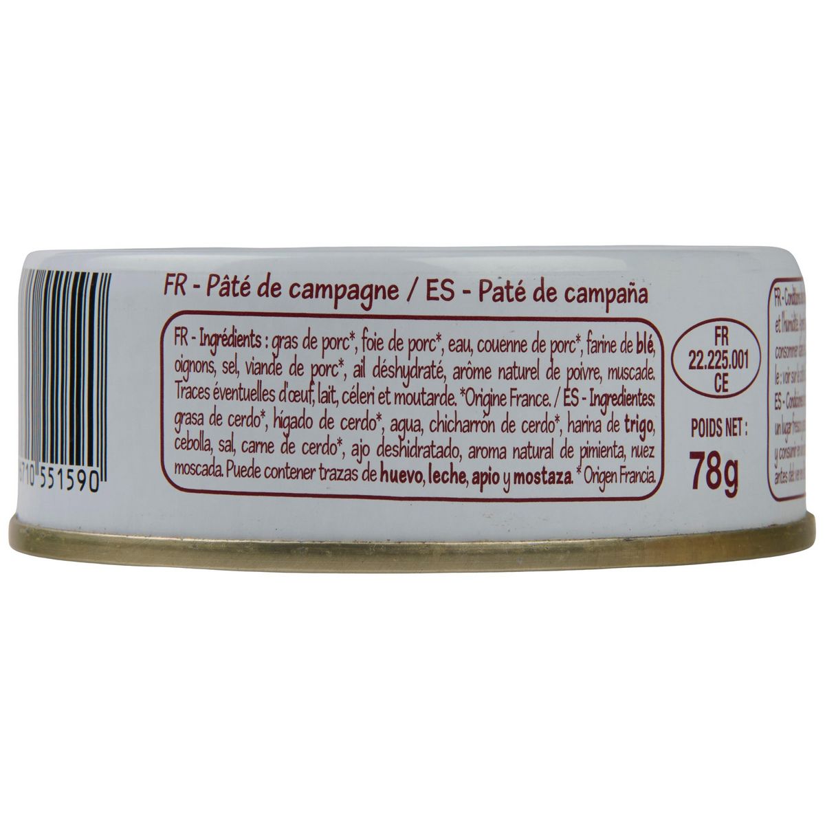 POUCE Pâté de campagne 78g