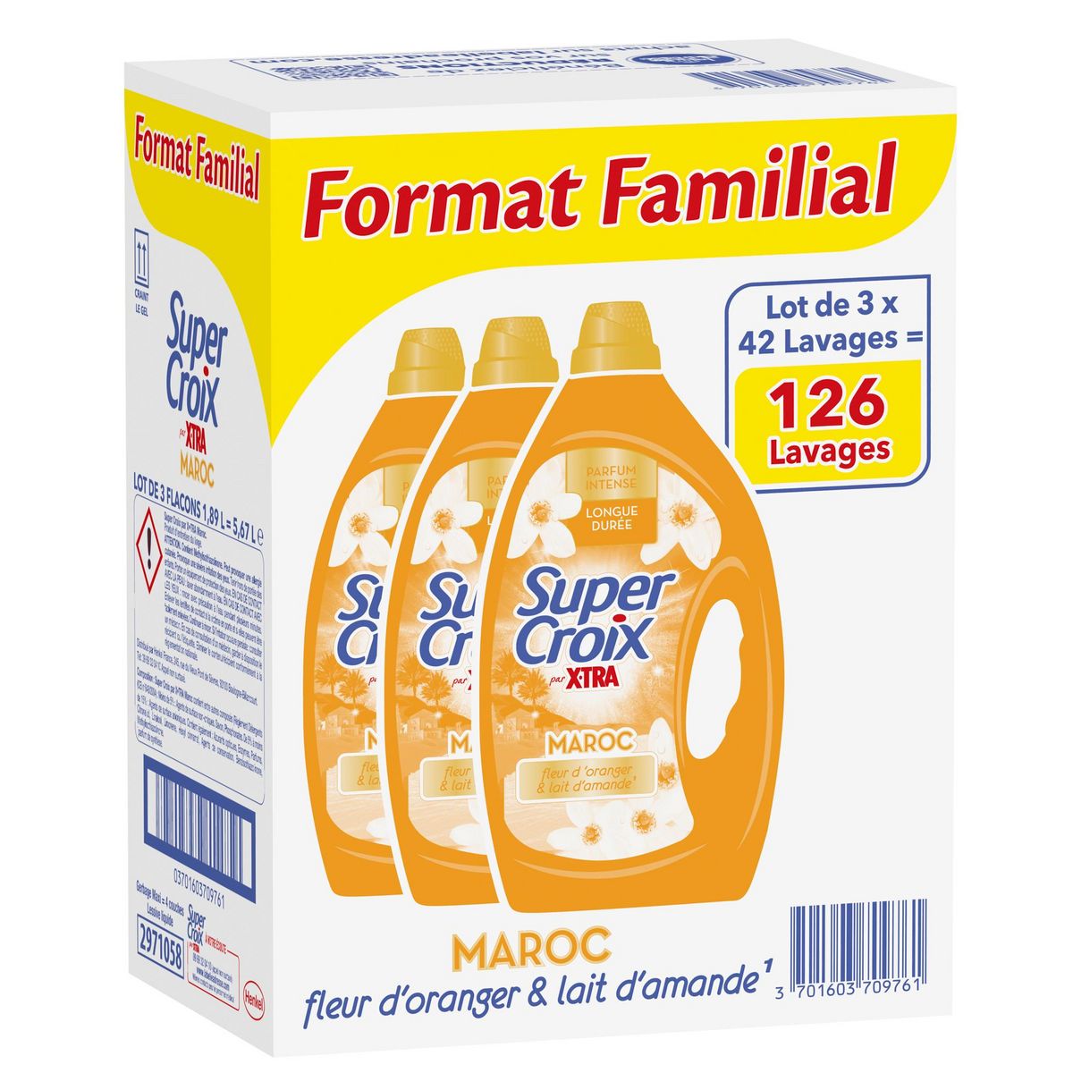 SUPER CROIX Lessive liquide Maroc 3x1.89 l 3x42 lav