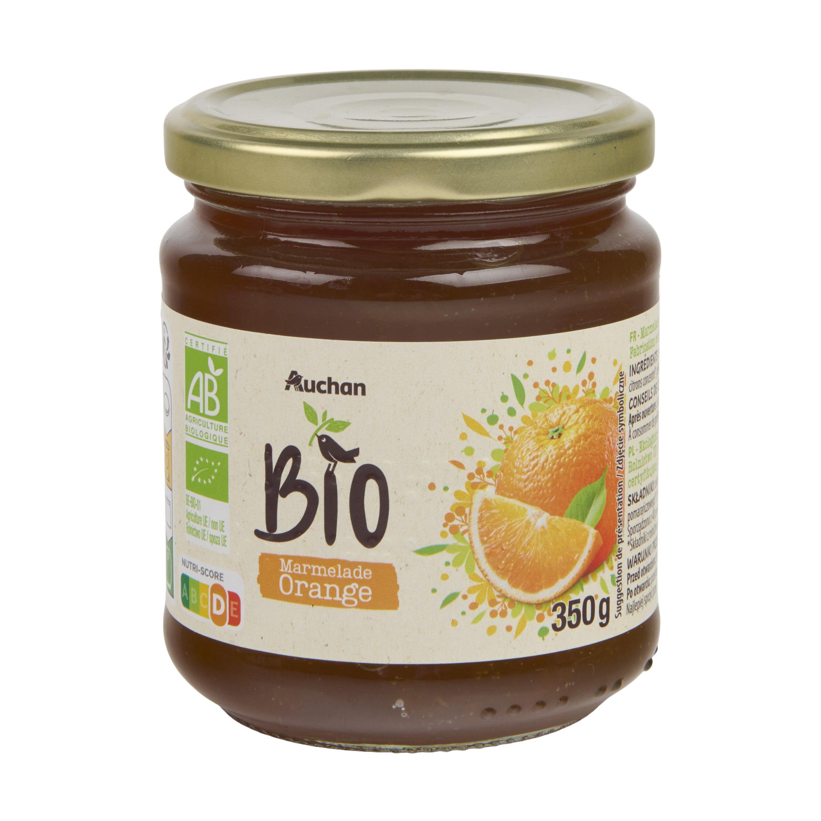 Voir la diapositive 3 : AUCHAN BIO Marmelade orange bio 350g