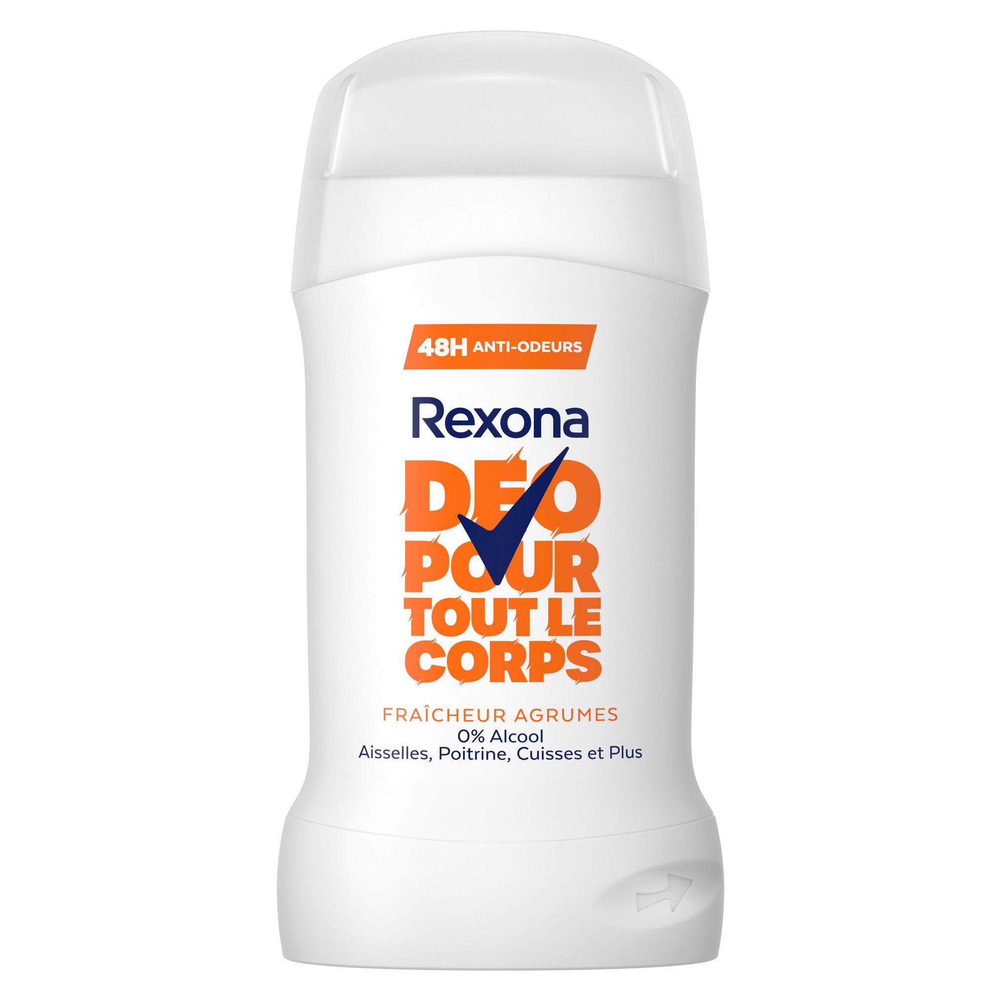 Voir la diapositive 2 : REXONA Déodorant stick pour tout le corps fraîcheur agrumes 50ml
