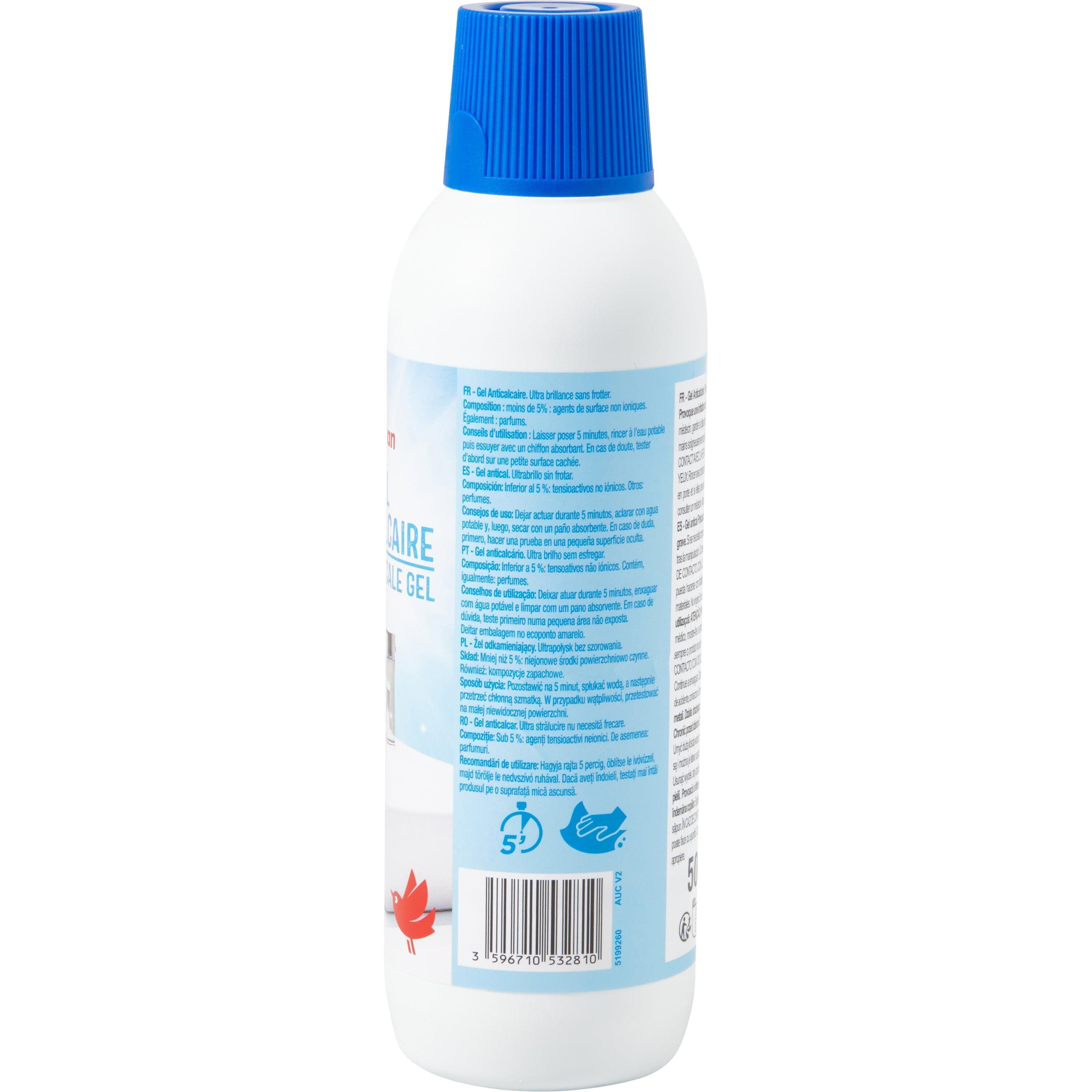 Voir la diapositive 3 : AUCHAN Gel anti-calcaire ultra brillance 500ml