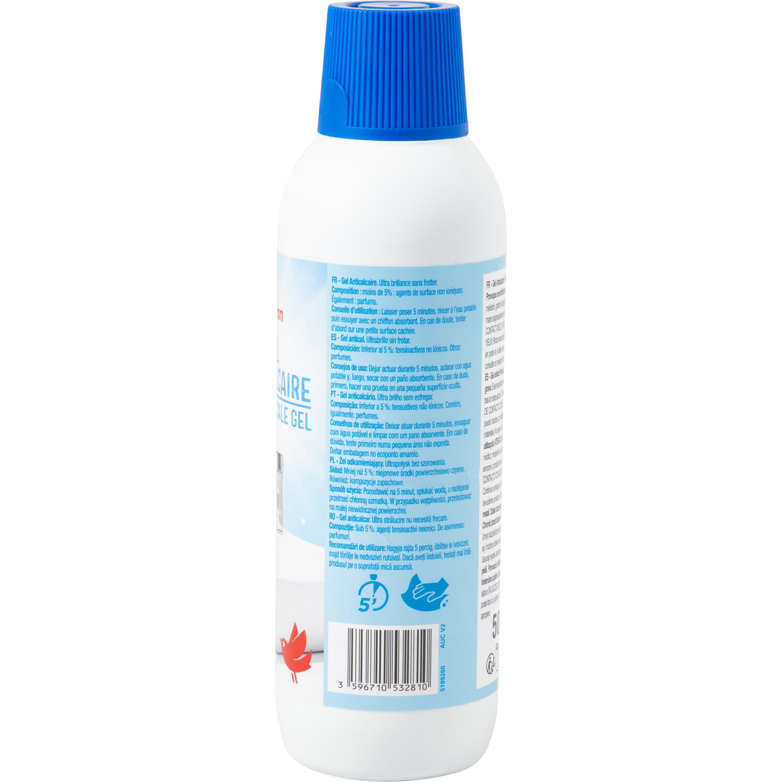 Voir la diapositive 4 : AUCHAN Gel anti-calcaire ultra brillance 500ml
