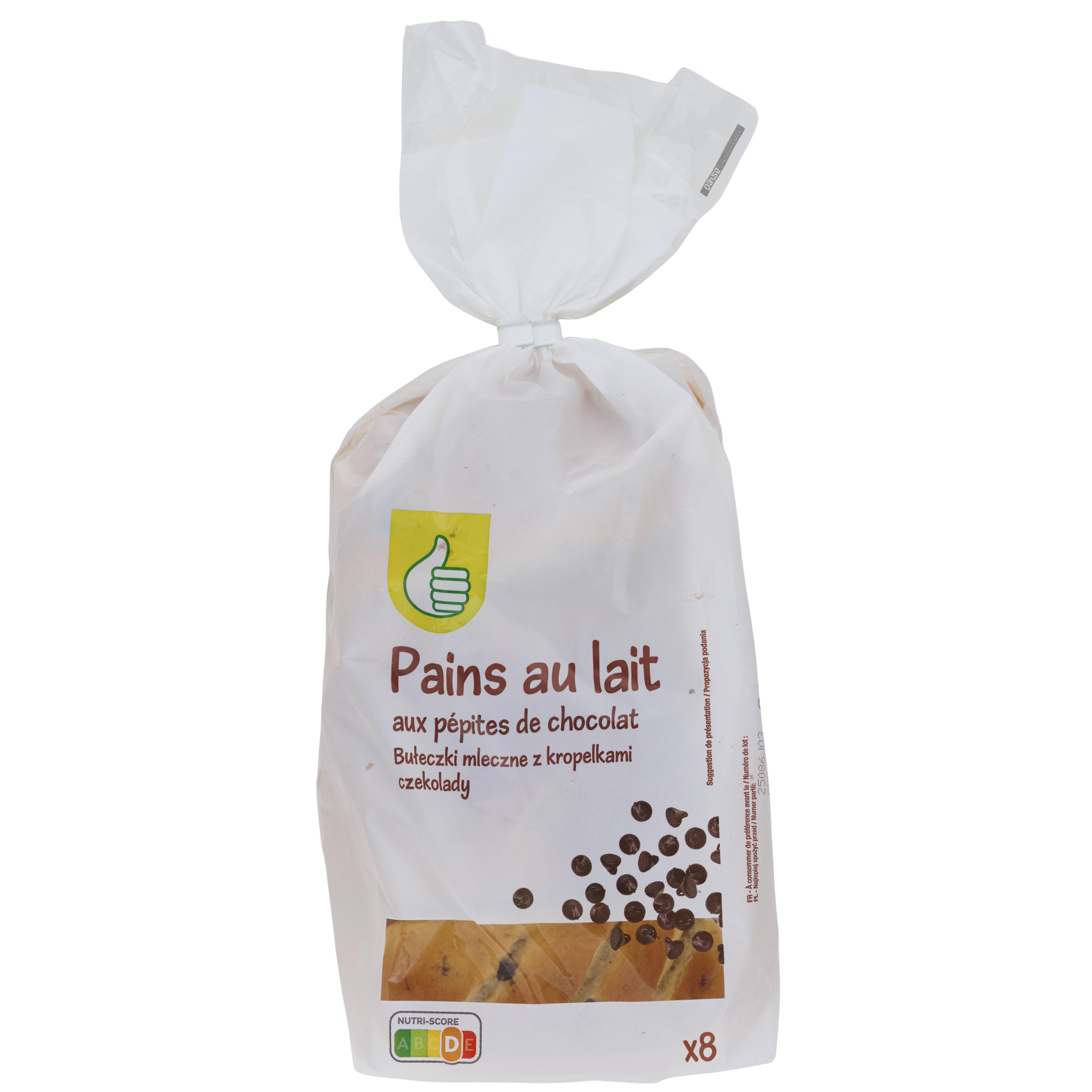 POUCE Pains au lait aux pépites de chocolat 8 pièces 280g