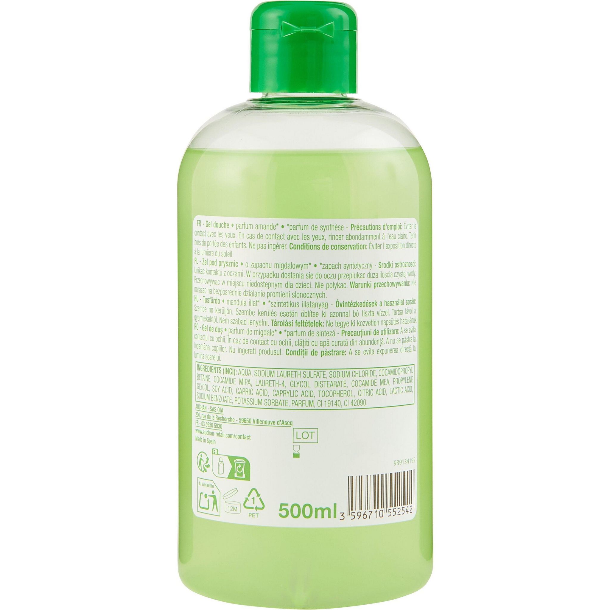 Voir la diapositive 3 : POUCE Gel douche parfum amande 500ml