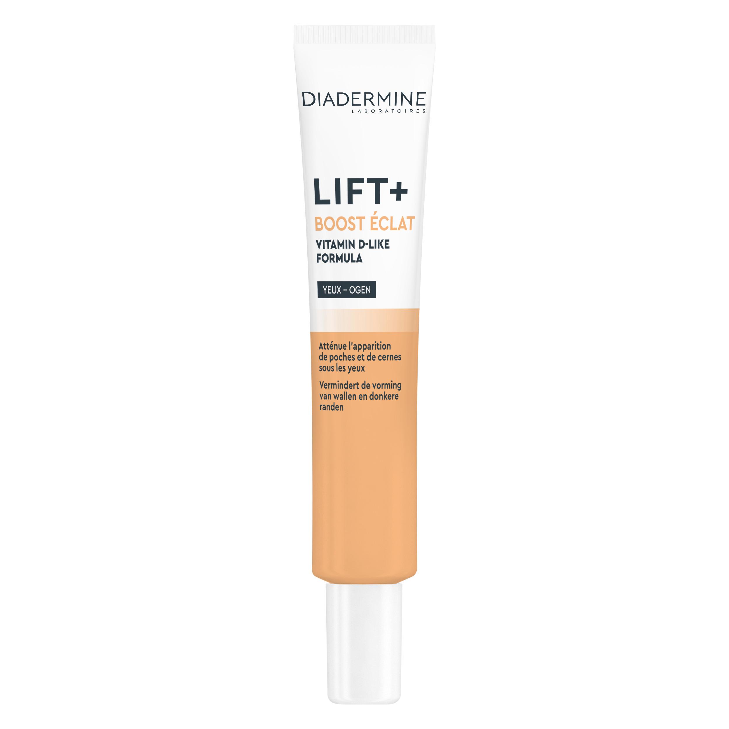 Voir la diapositive 2 : DIADERMINE Lift+ Boost éclat soin yeux 30 ans et + 15ml