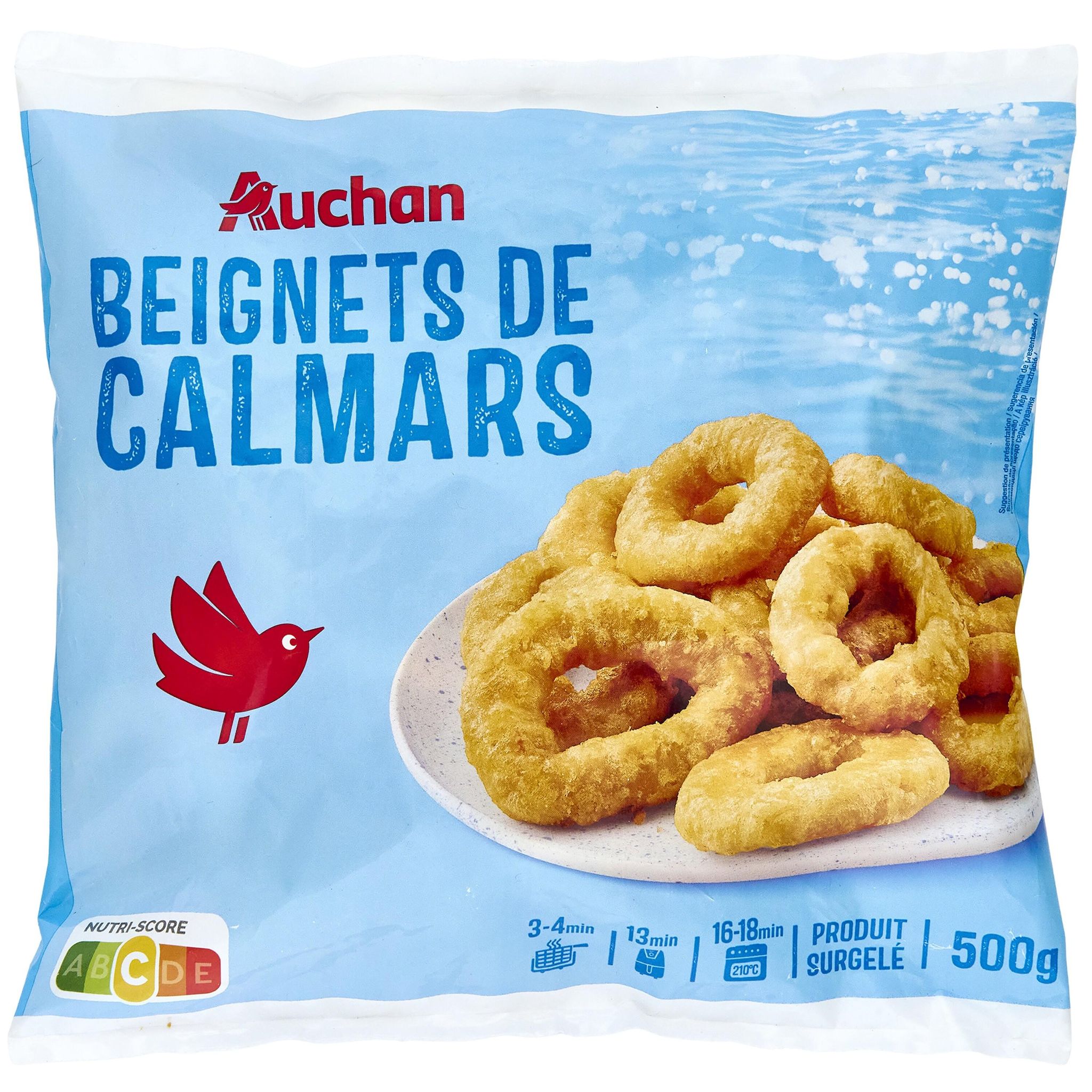 AUCHAN Beignets de calamars 500g