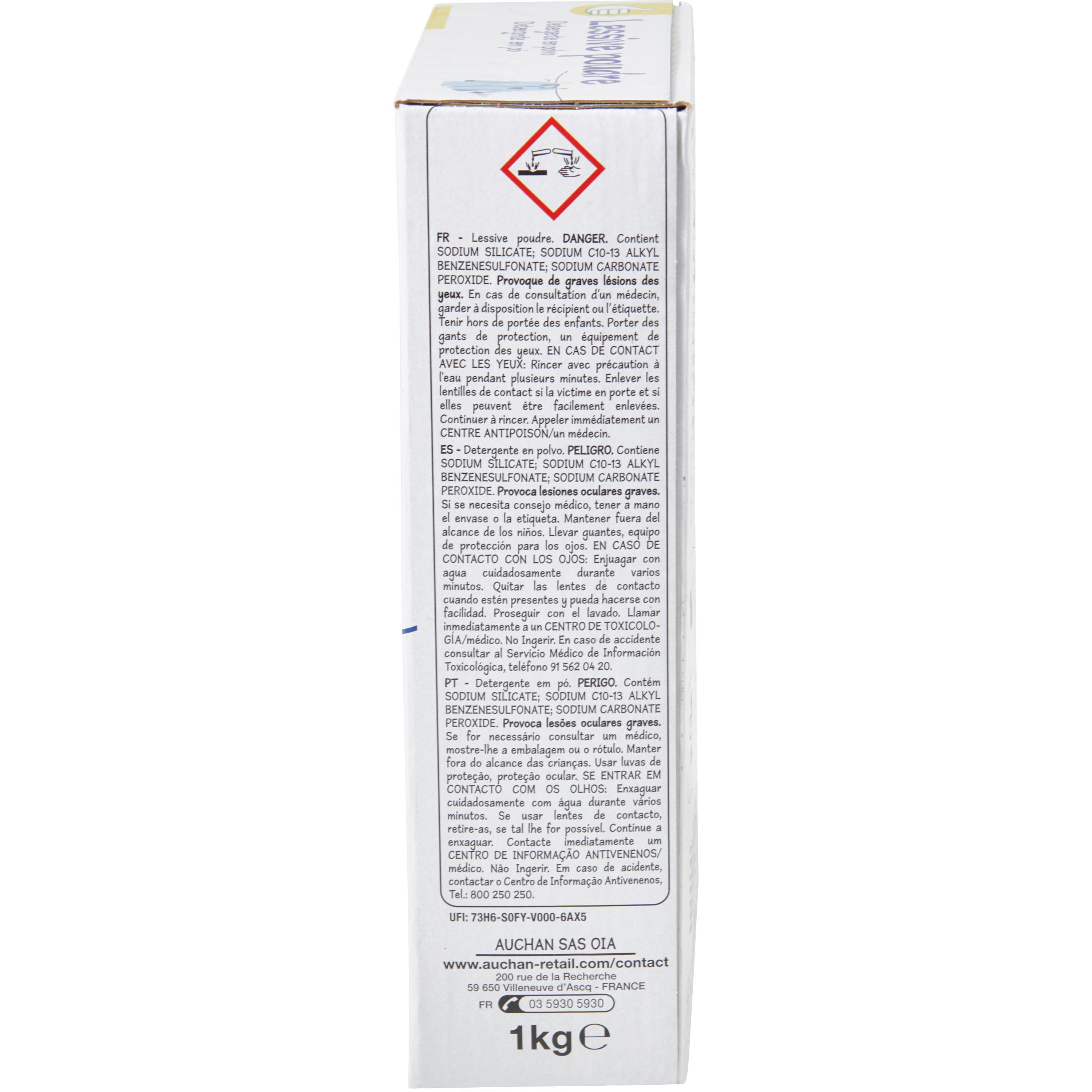 Voir la diapositive 2 : POUCE Lessive poudre 20 lavages 1kg