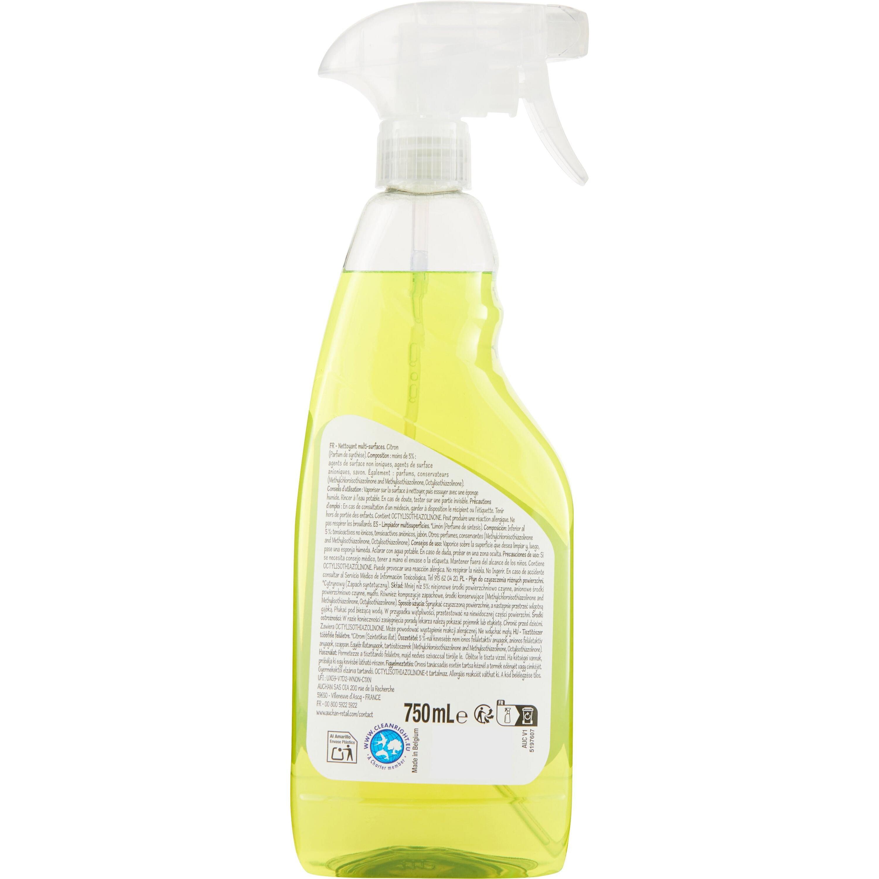 Voir la diapositive 2 : POUCE Spray multi-surfaces citron 750ml