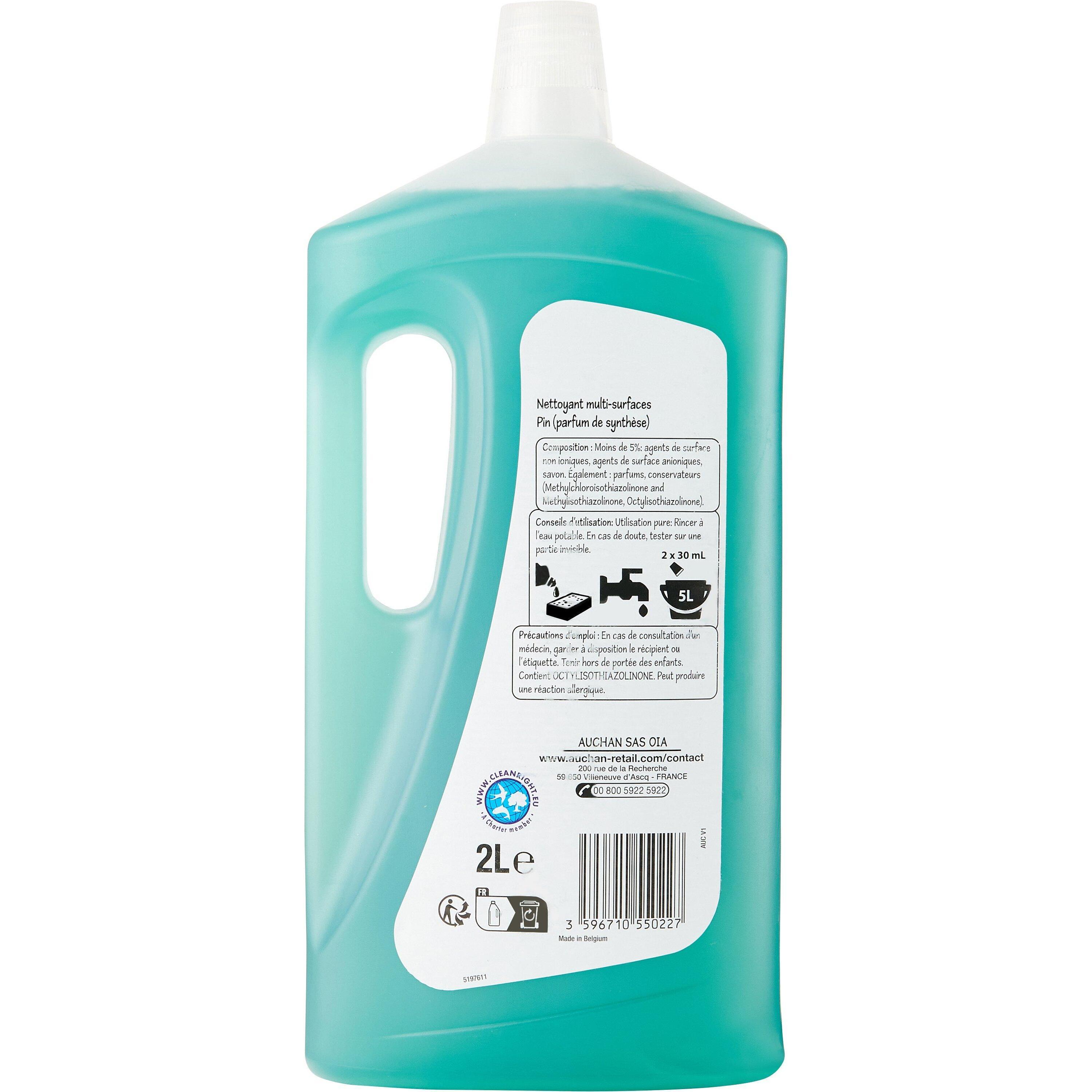 Voir la diapositive 2 : POUCE Nettoyant liquide multi-surfaces pin 2l