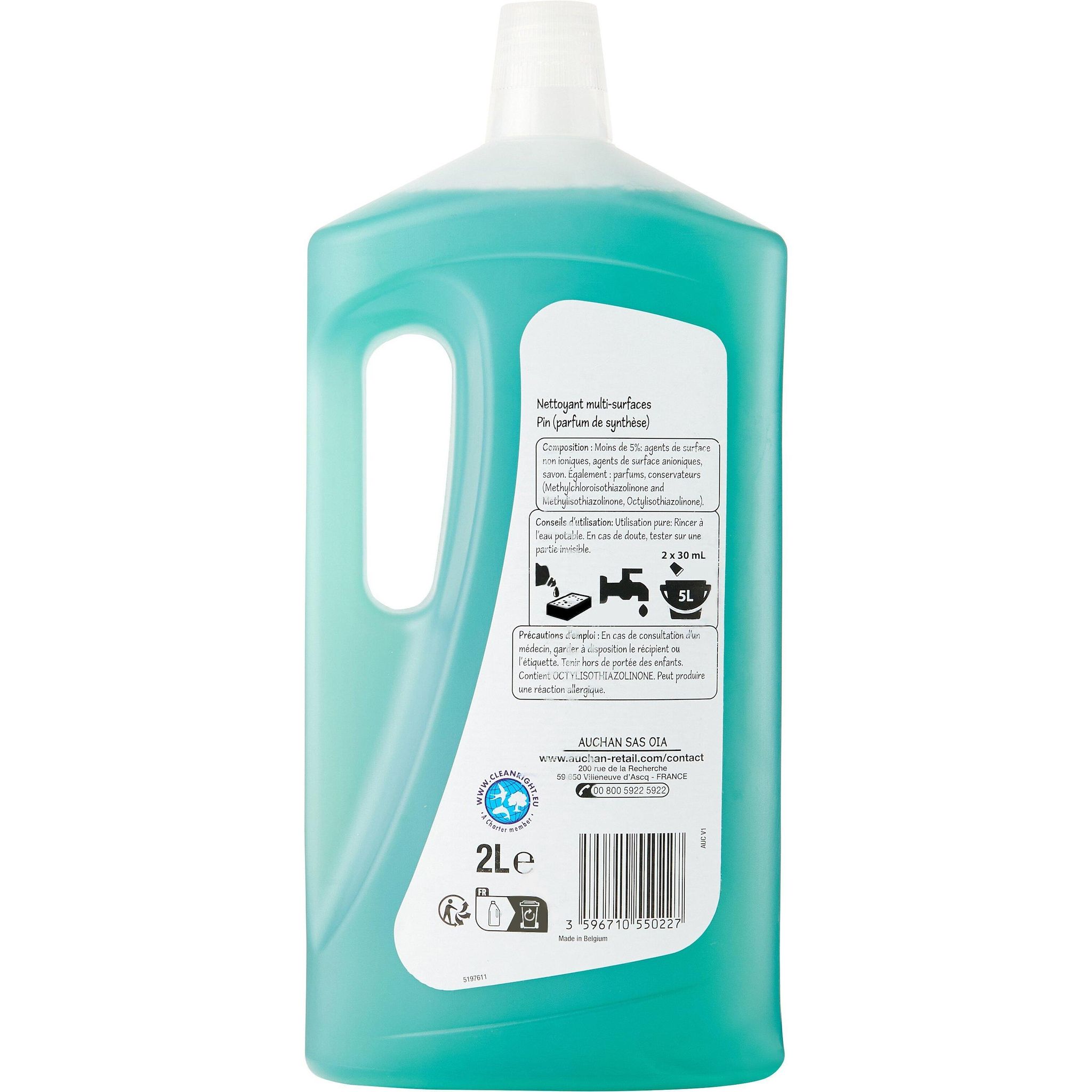 Voir la diapositive 2 : POUCE Nettoyant liquide multi-surfaces pin 2l