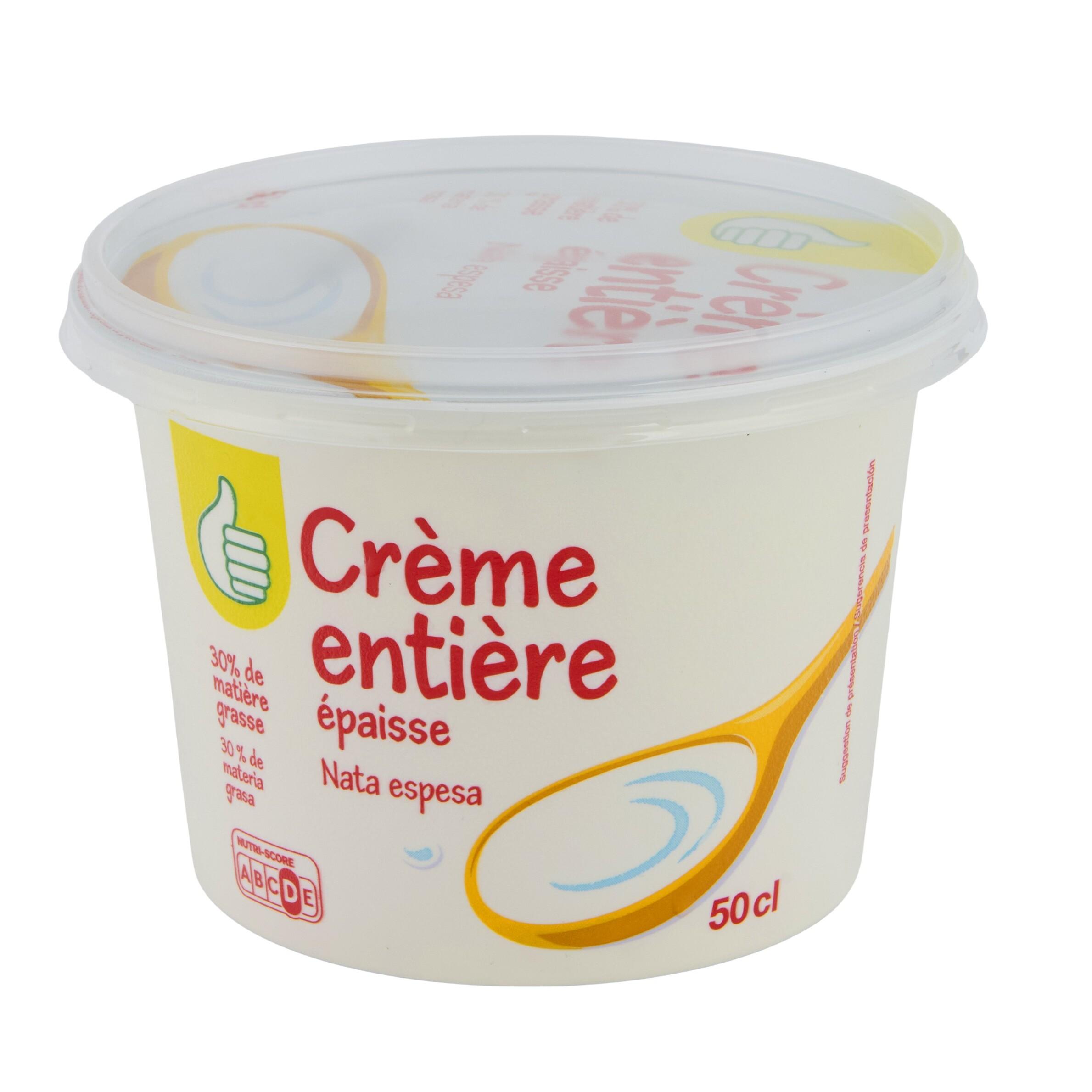 Voir la diapositive 2 : POUCE Crème fraîche épaisse entière 30%MG 50cl
