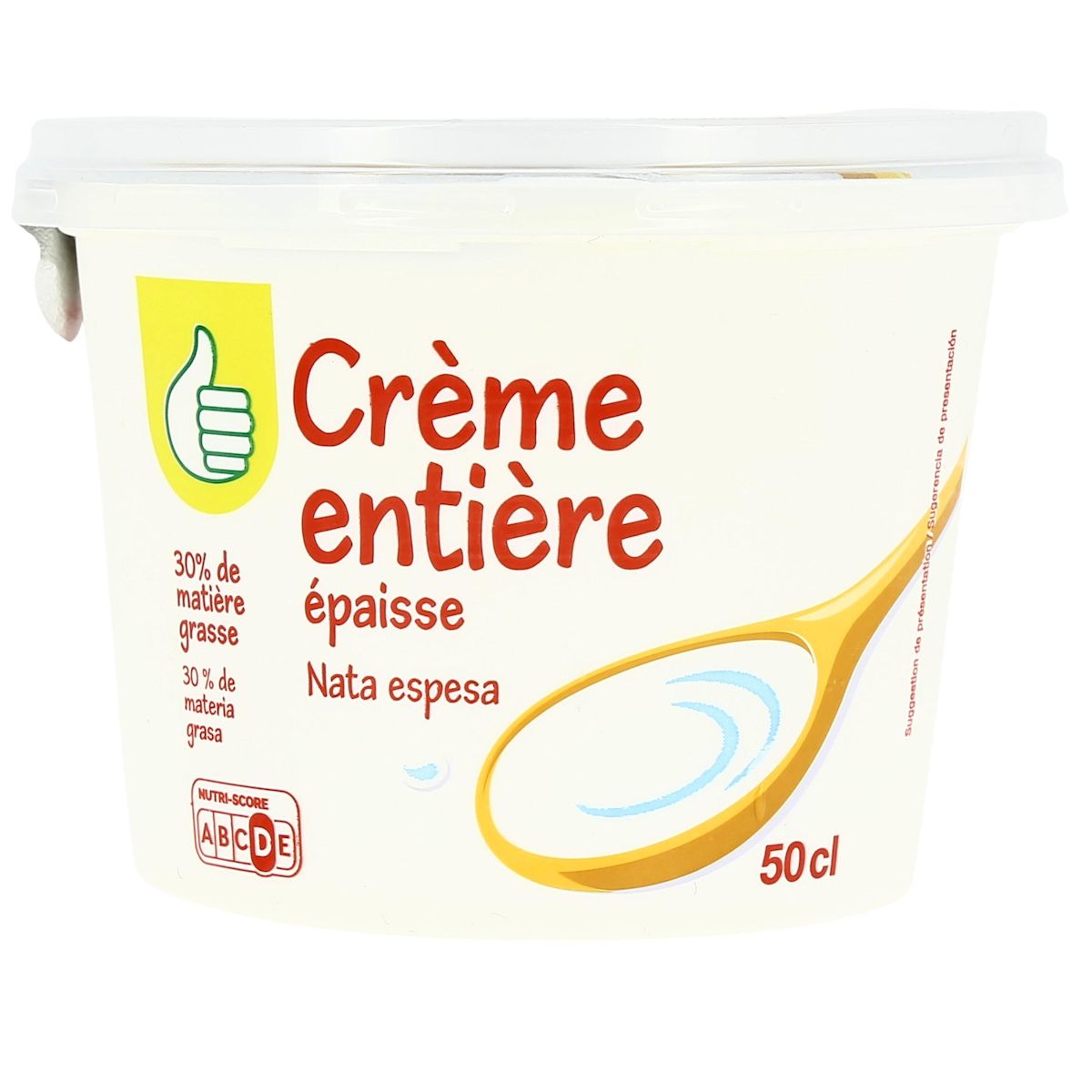 POUCE Crème fraîche épaisse entière 30%MG 50cl