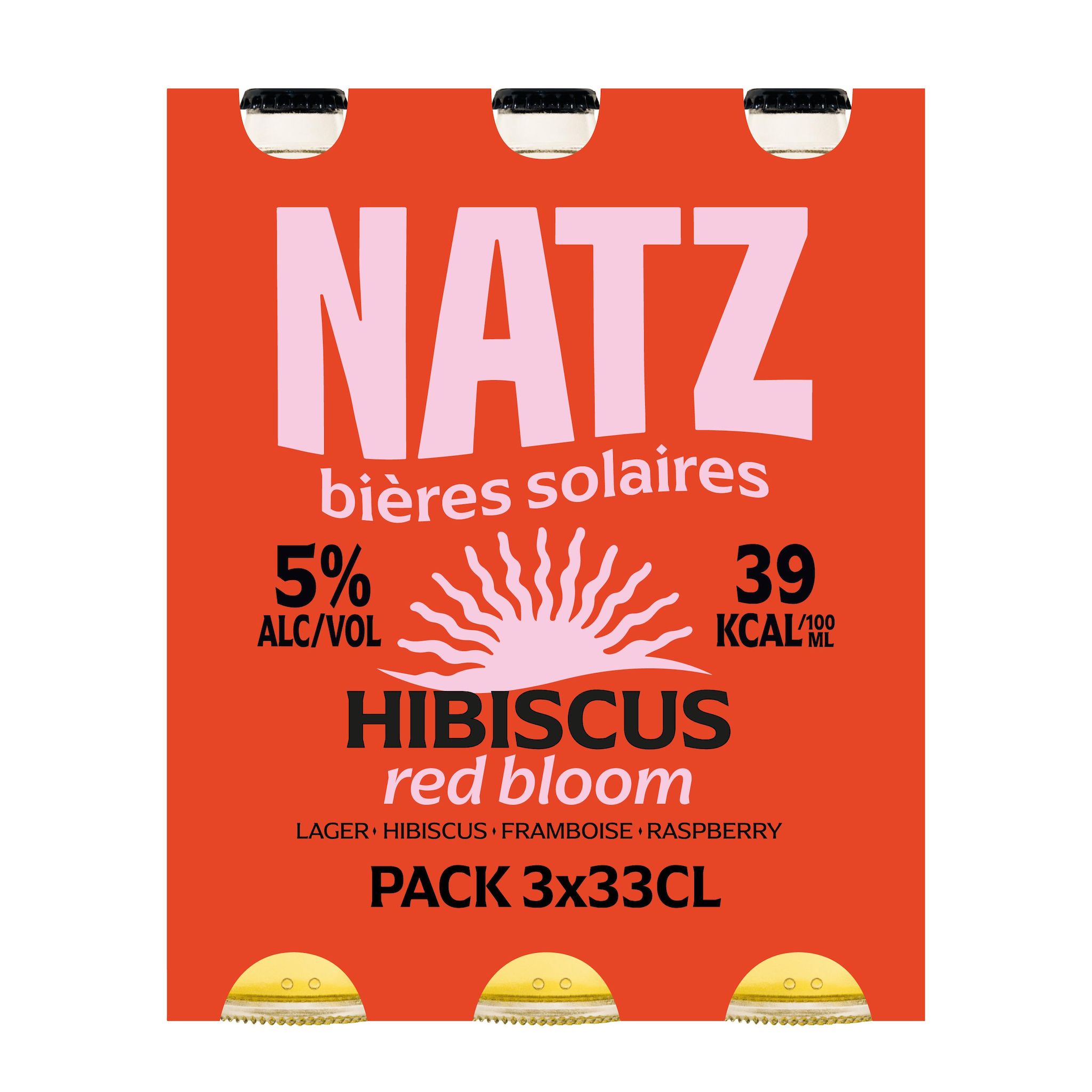 NATZ Bière aromatisée aux baies rouges 5% bouteilles 3x33cl