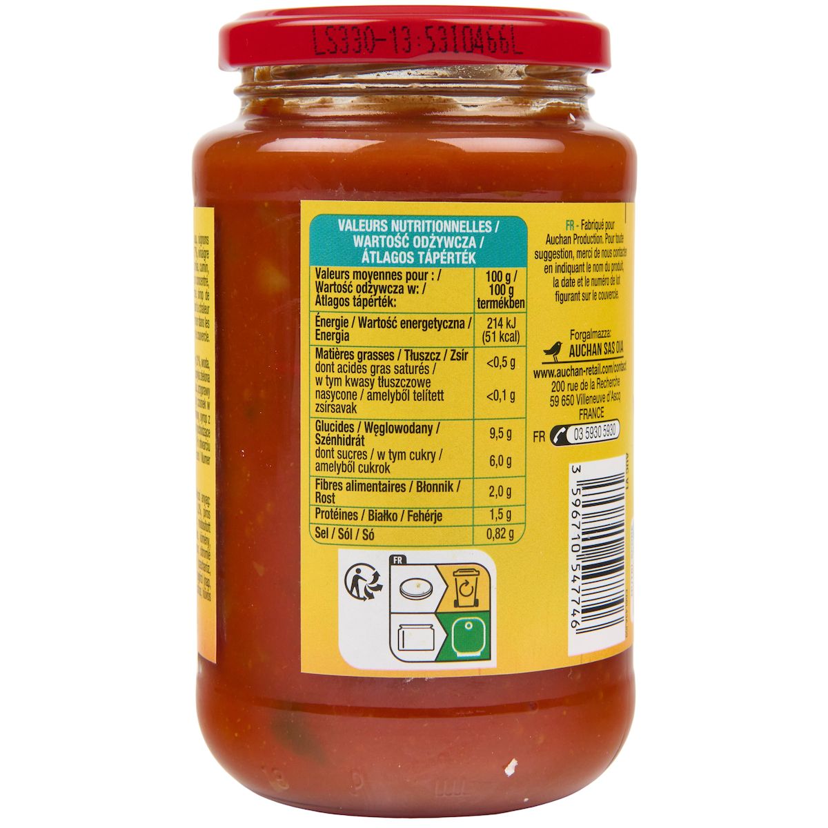 AUCHAN Sauce fajita 420g