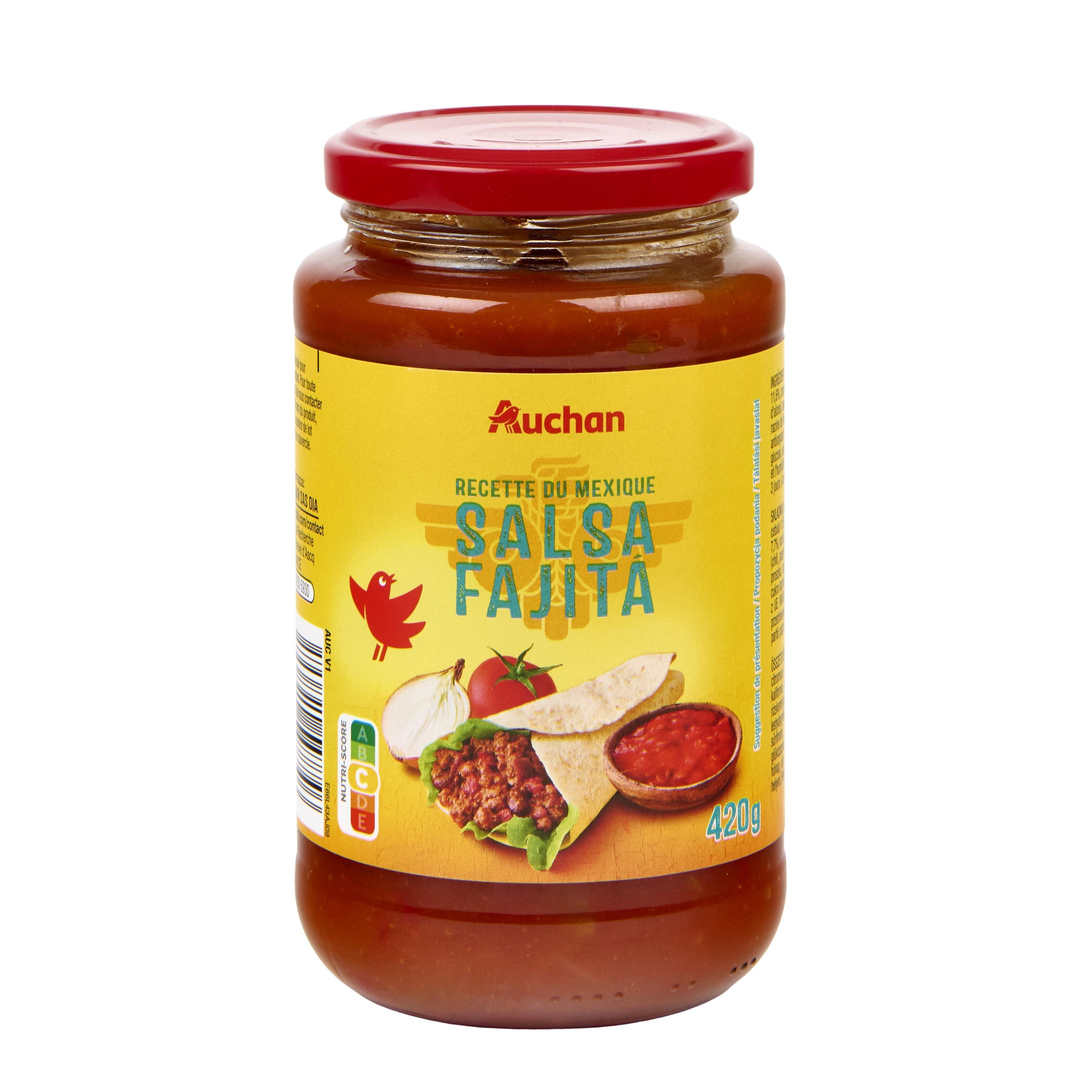 Voir la diapositive 4 : AUCHAN Sauce fajita 420g