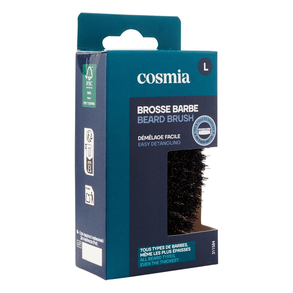 COSMIA Brosse barbe 1 pièce