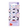Voir la diapositive 2 : COSMIA Barrettes cheveux pour enfants 4 pièces
