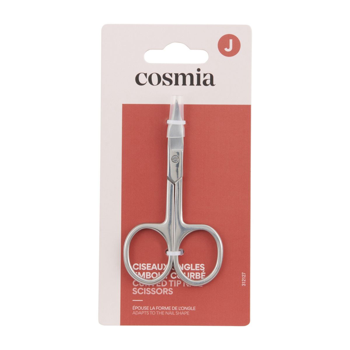 COSMIA Ciseaux à ongles embout courbé 1 pièce(s)