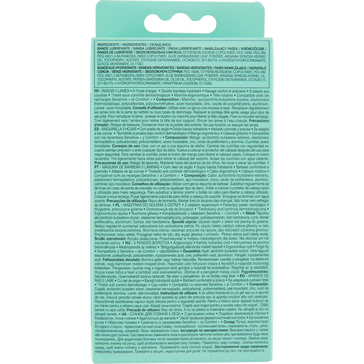 COSMIA Rasoir 5 lames comfort+ 3 pièces