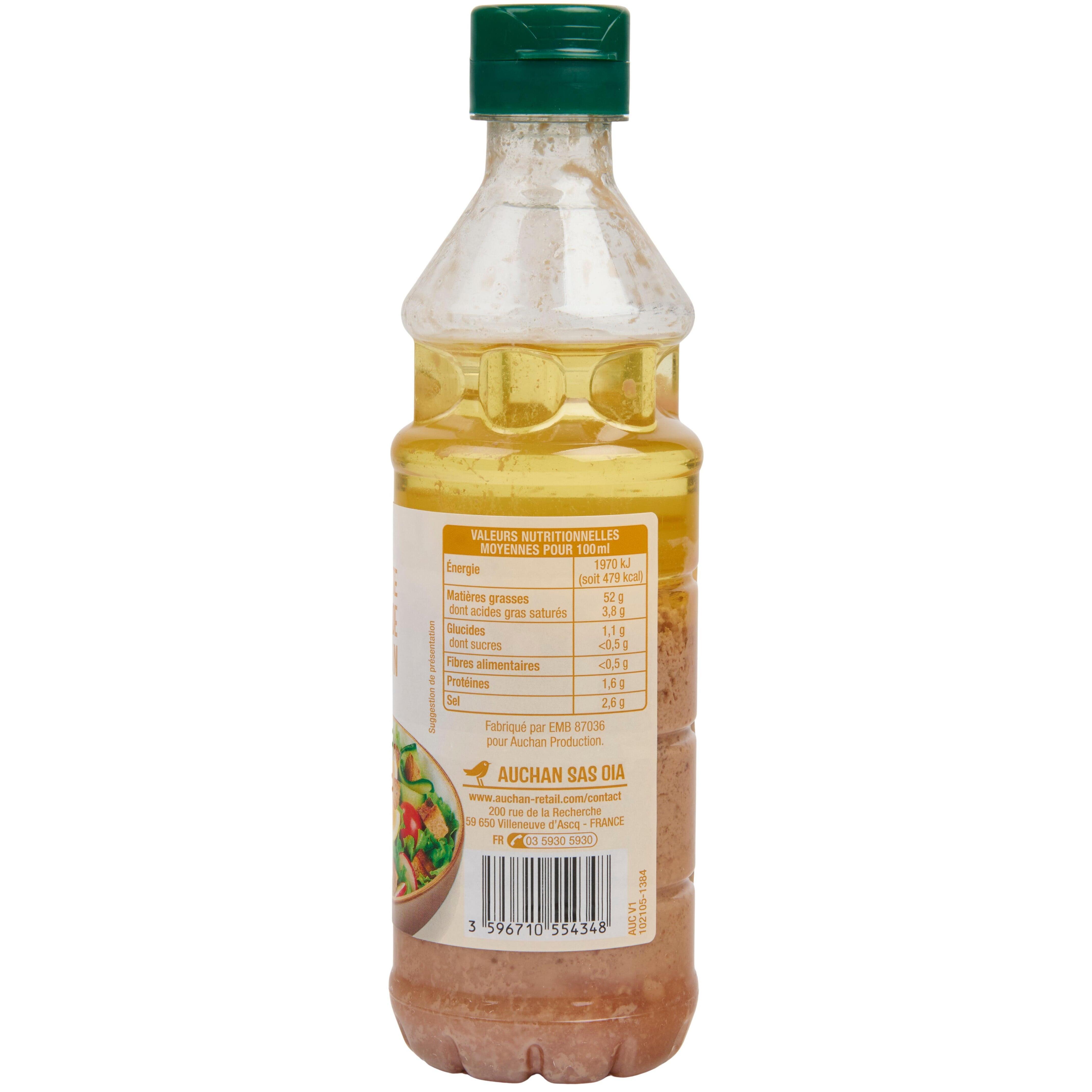 Voir la diapositive 2 : AUCHAN Vinaigrette moutarde de Dijon 350ml