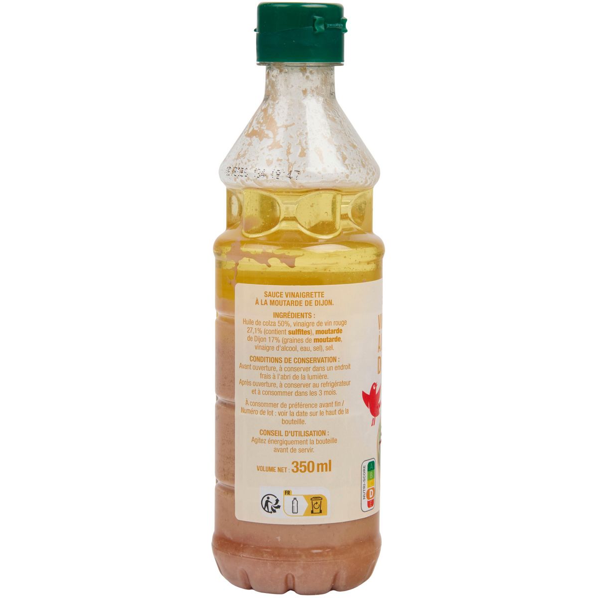 AUCHAN Vinaigrette moutarde de Dijon 350ml