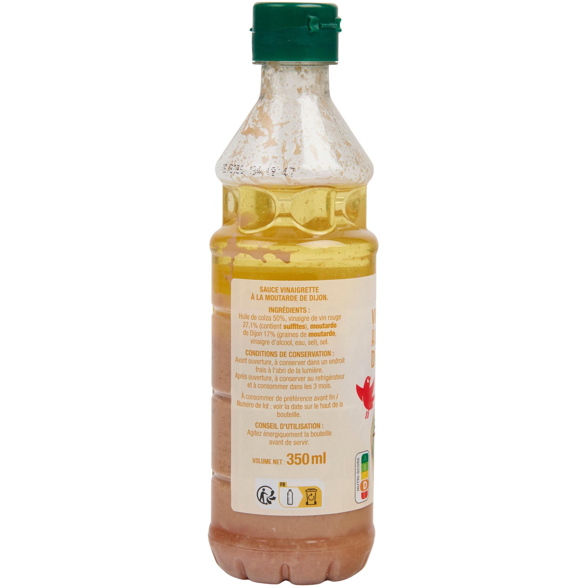 Voir la diapositive 3 : AUCHAN Vinaigrette moutarde de Dijon 350ml