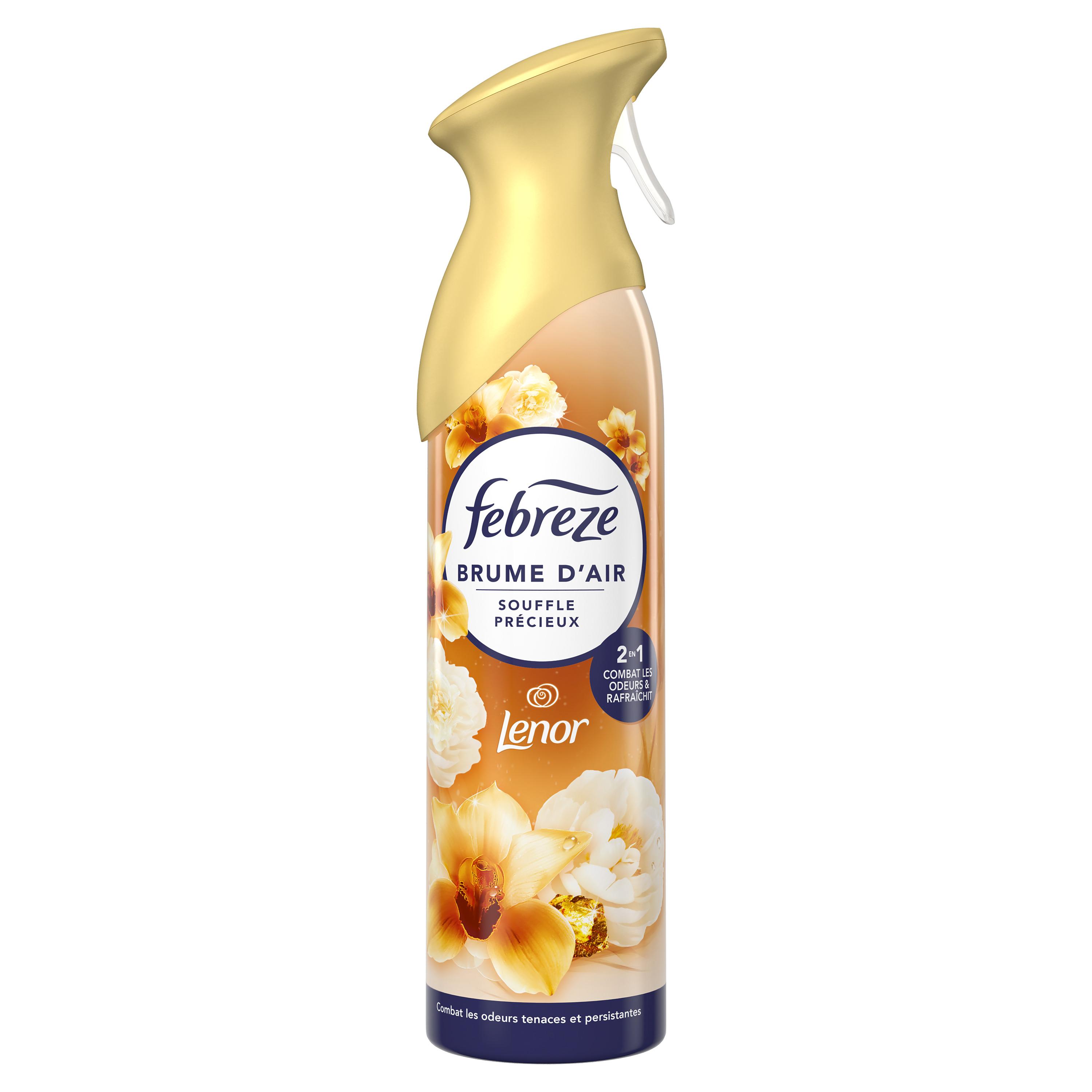 Voir la diapositive 2 : FEBREZE Spray Lenor désodorisant souffle précieux 185ml
