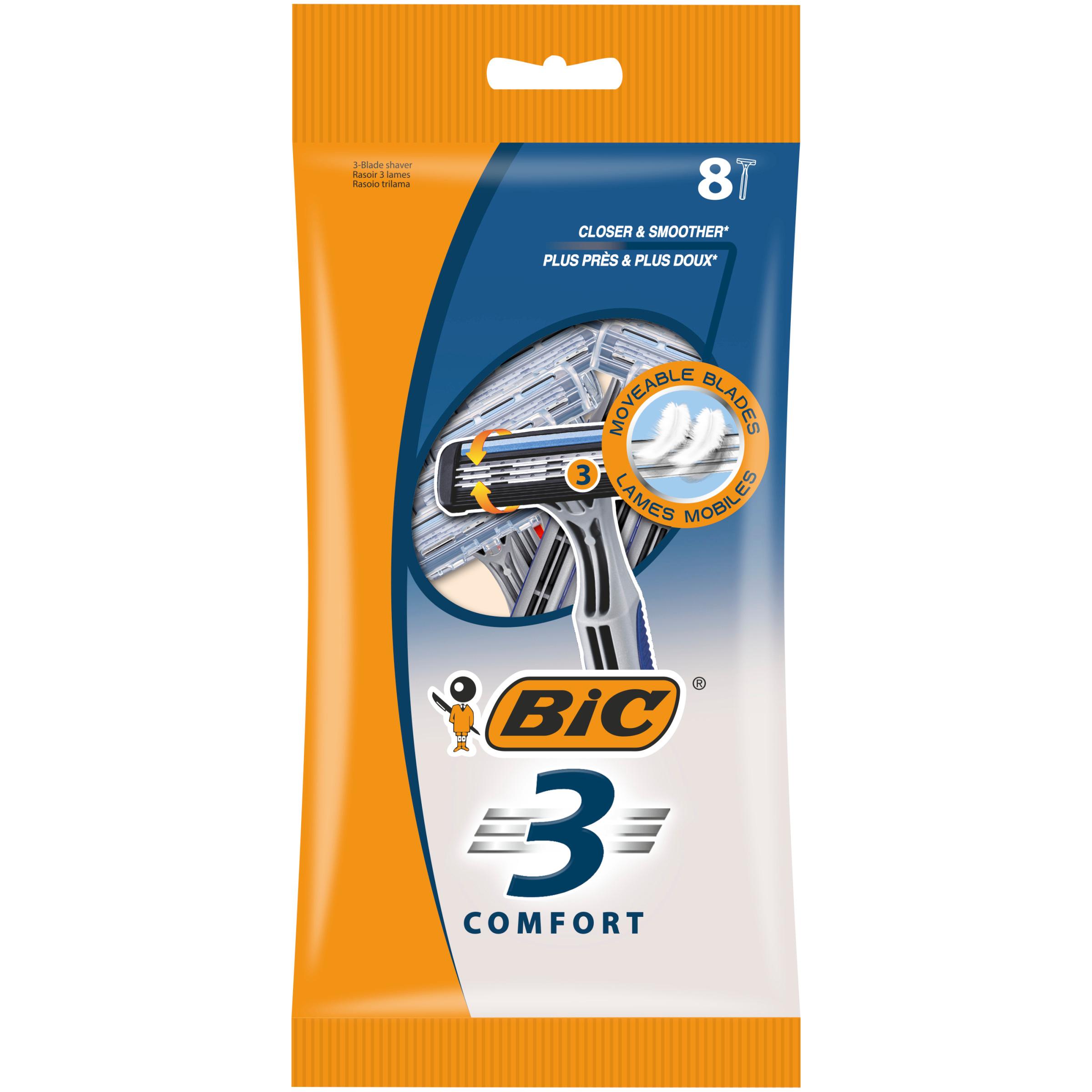 BIC Rasoirs jetables 3 lames 8 rasoirs
