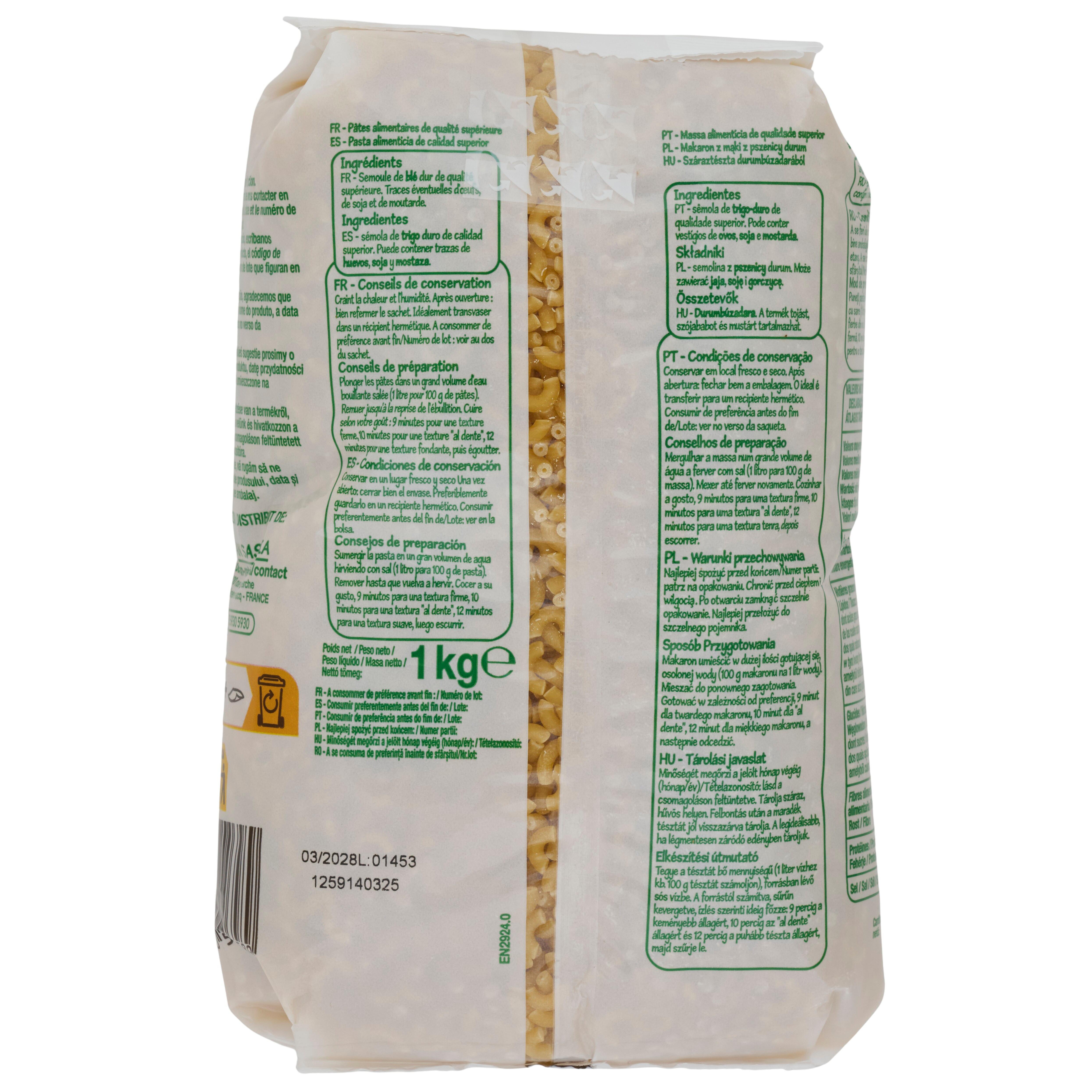 Voir la diapositive 3 : POUCE Coquillettes 1kg