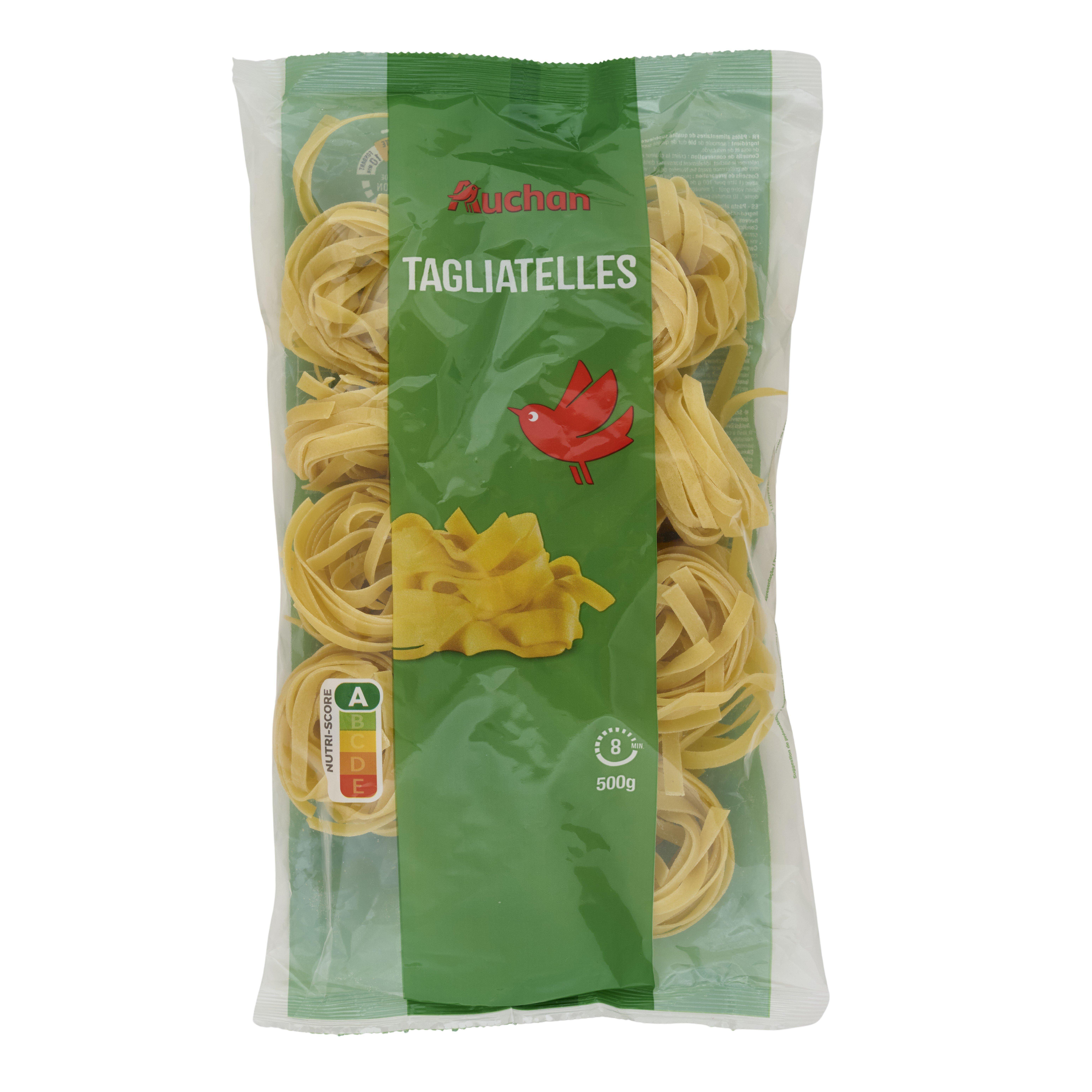 Voir la diapositive 3 : AUCHAN Pâtes tagliatelles 500g