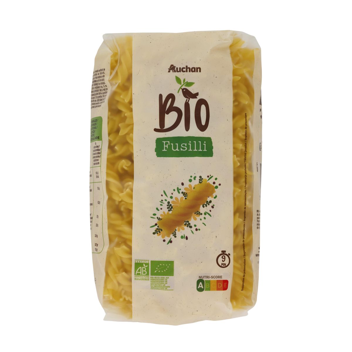 AUCHAN BIO Fusilli bio 500g