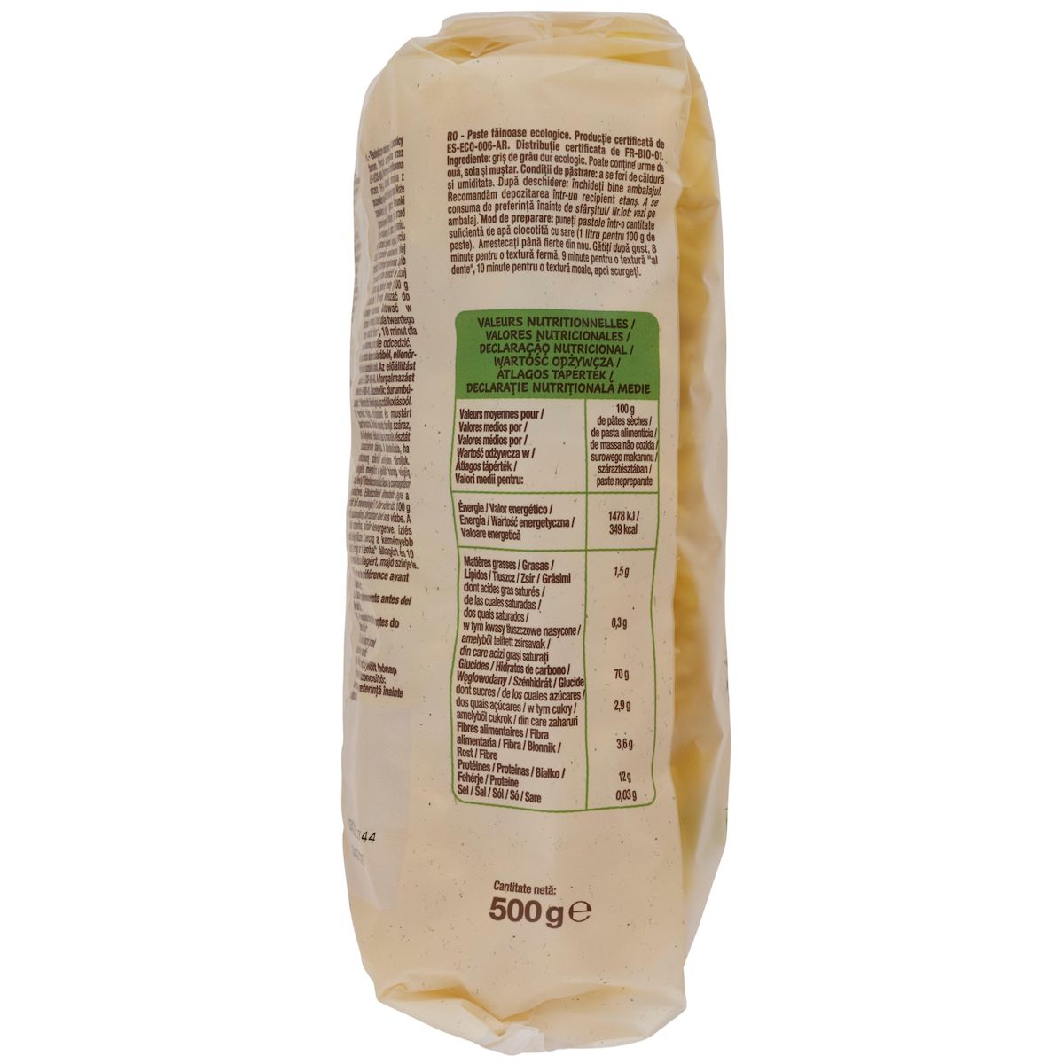 AUCHAN BIO Fusilli bio 500g