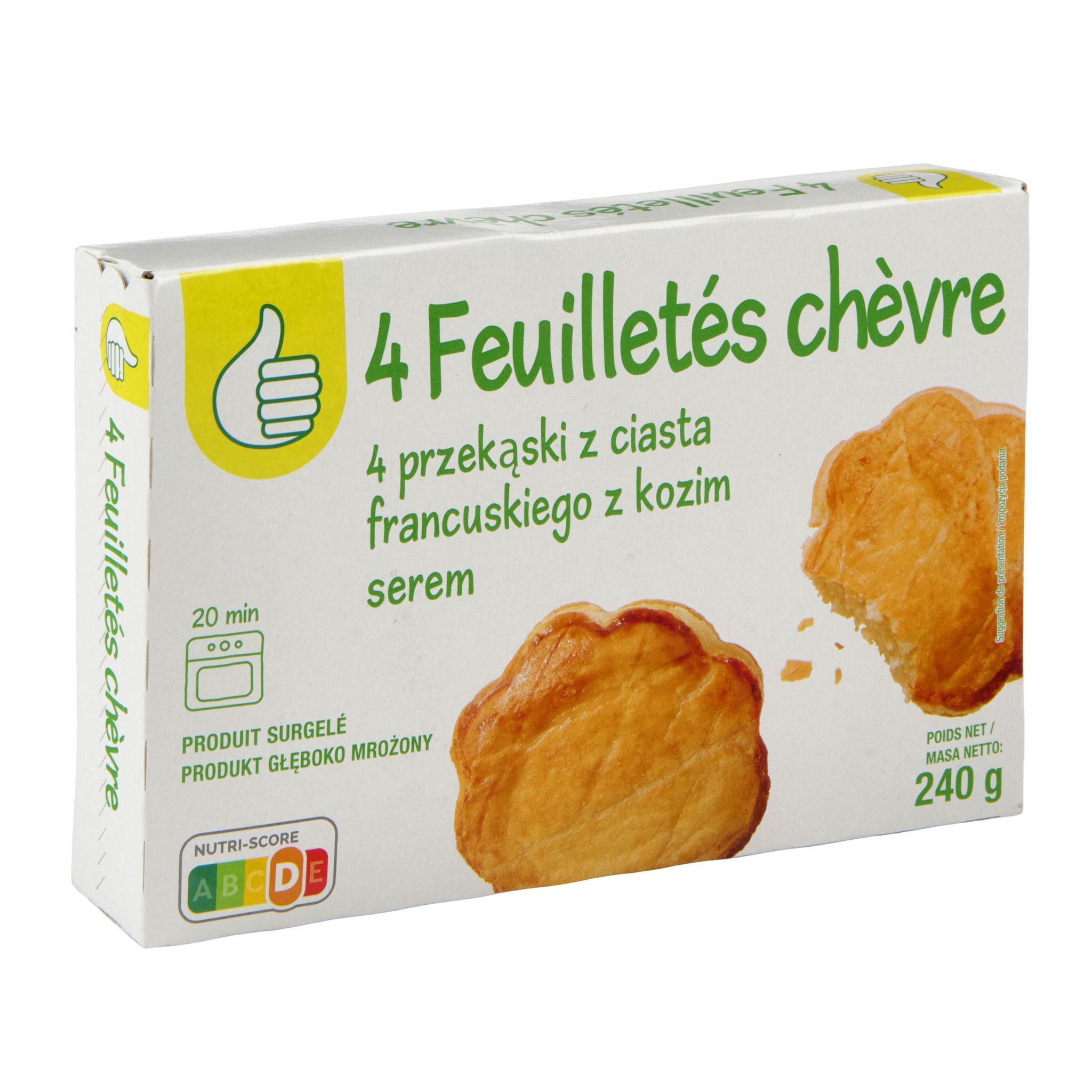 Voir la diapositive 3 : POUCE Feuilletés au chèvre 4 pièces 260g