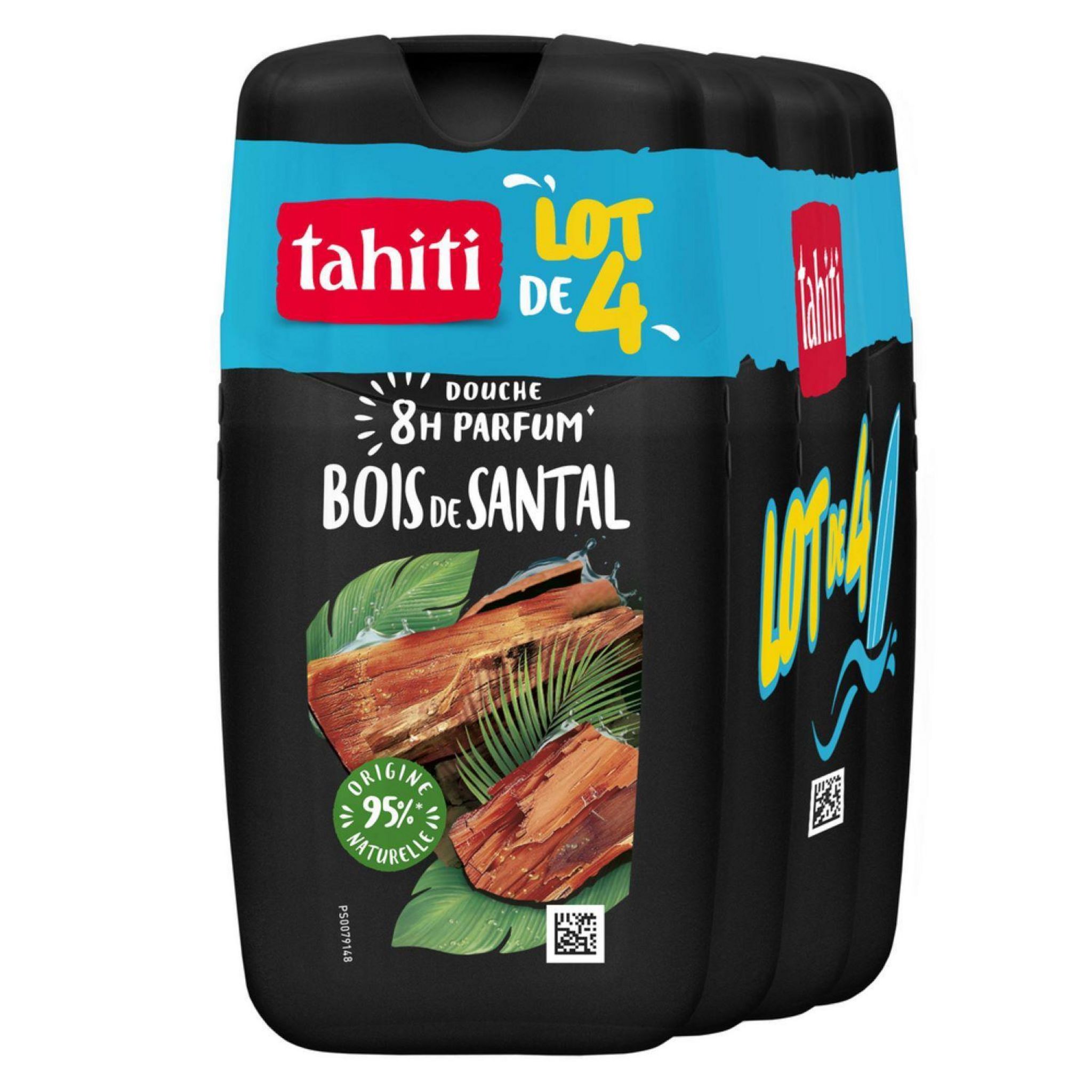 TAHITI Douche parfum bois de santal 4x250ml
