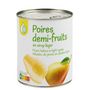 Voir la diapositive 3 : POUCE Poires demi-fruits au sirop léger 825g