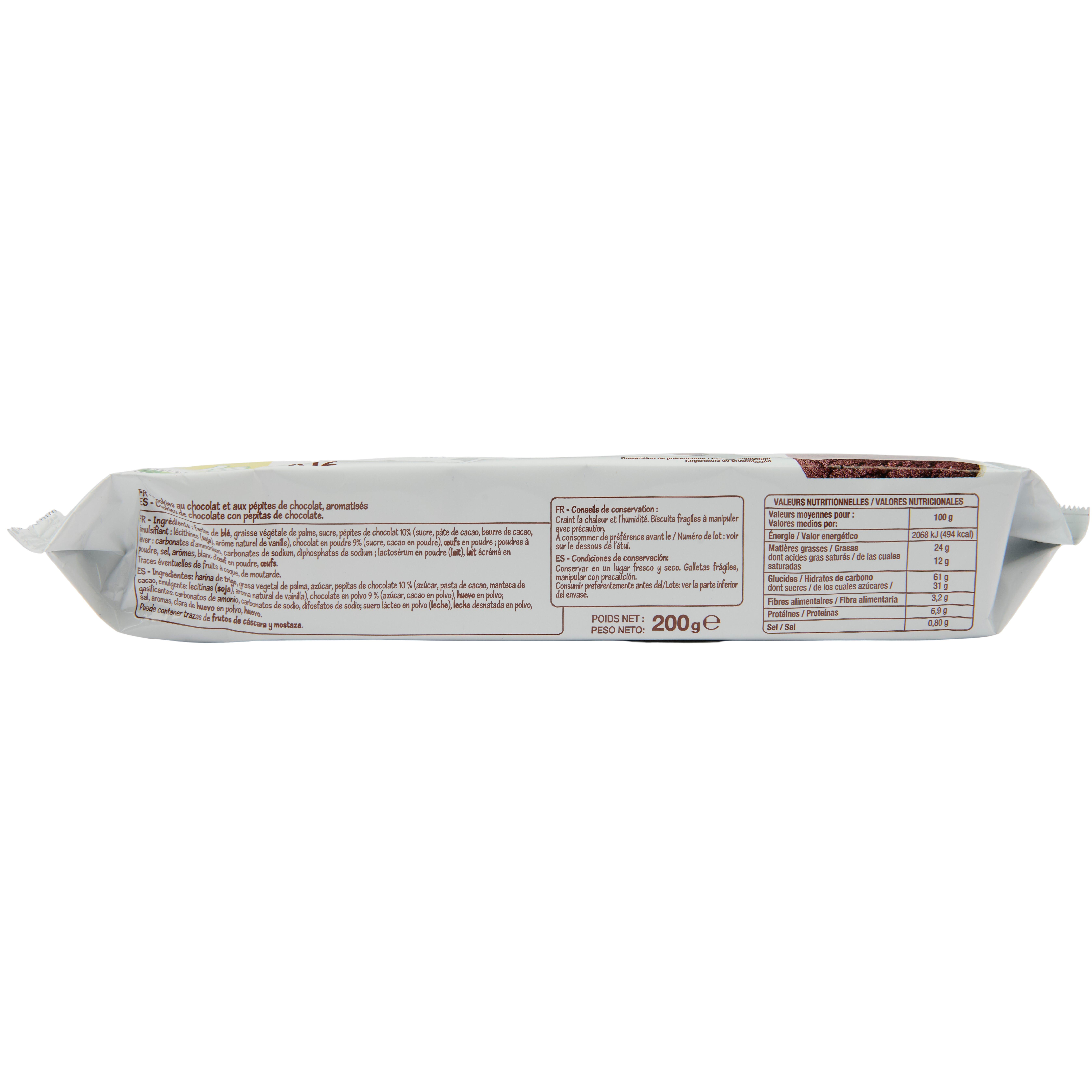 Voir la diapositive 4 : POUCE Cookies chocolat 200g