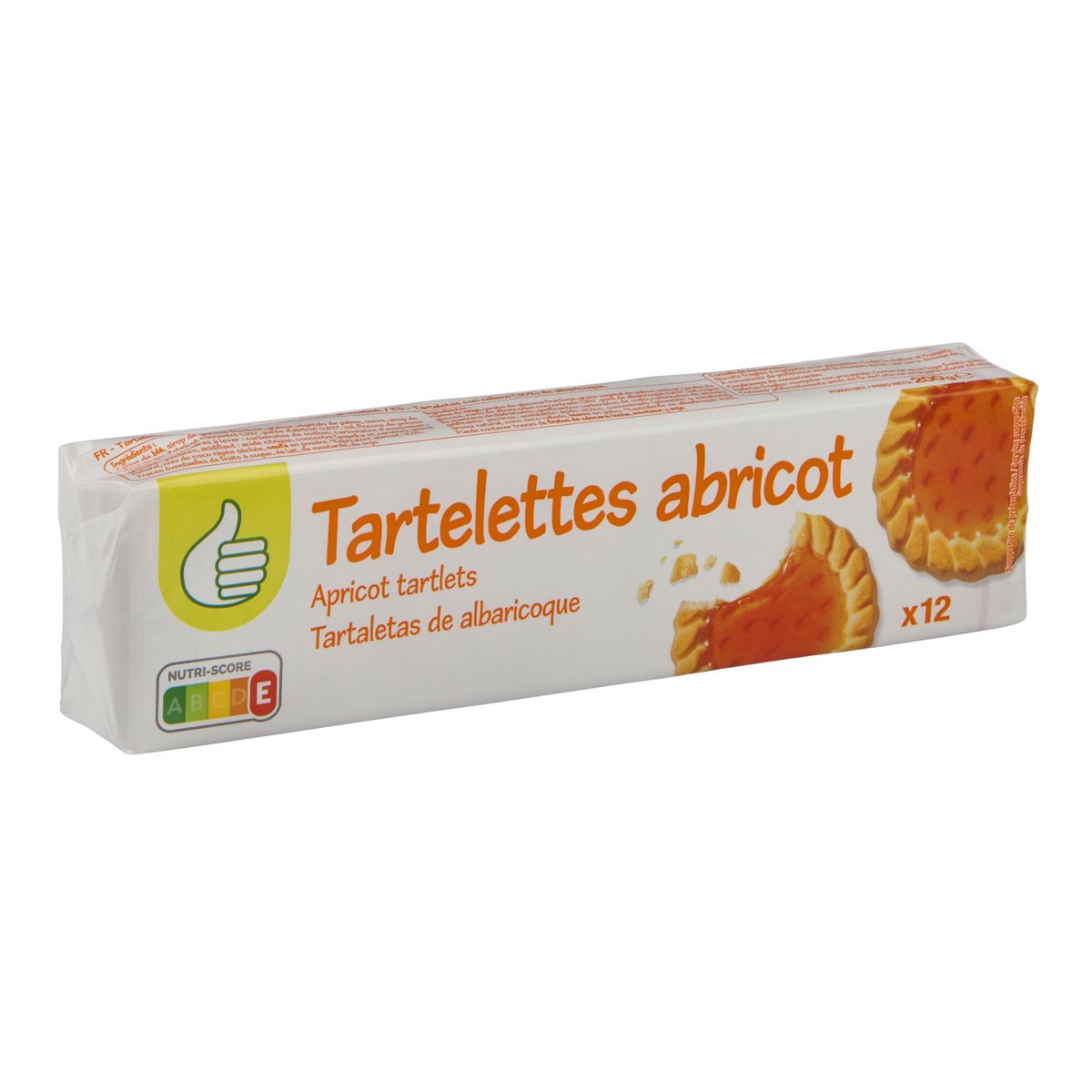 POUCE Tartelettes avec un nappage à l'abricot 12 tartelettes 200g