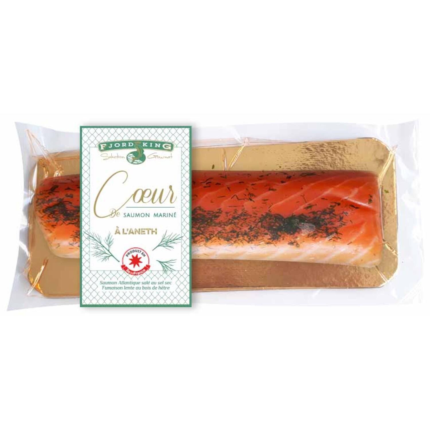 FJORD KING Coeur de saumon mariné à l'aneth 150g
