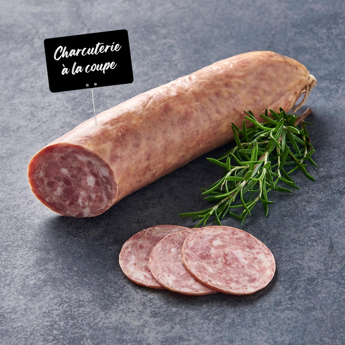 MON CHARCUTIER Saucisson nature à l'ail Auchan 320 g à 370 g