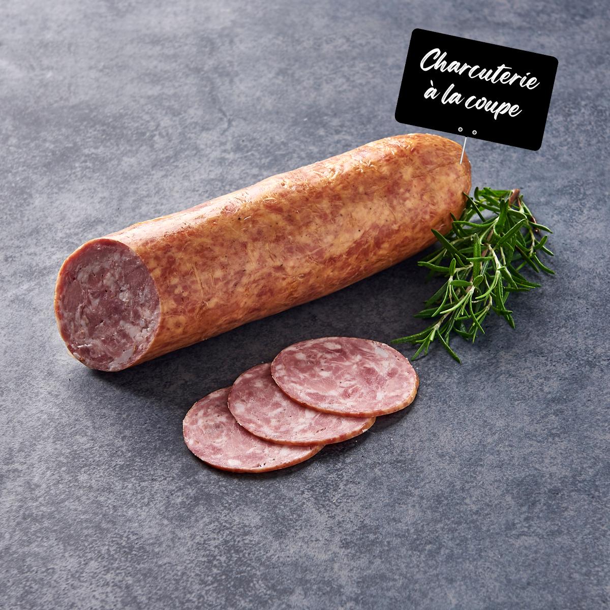 MON CHARCUTIER Saucisson à l'ail fumé Auchan 320 g à 370 g