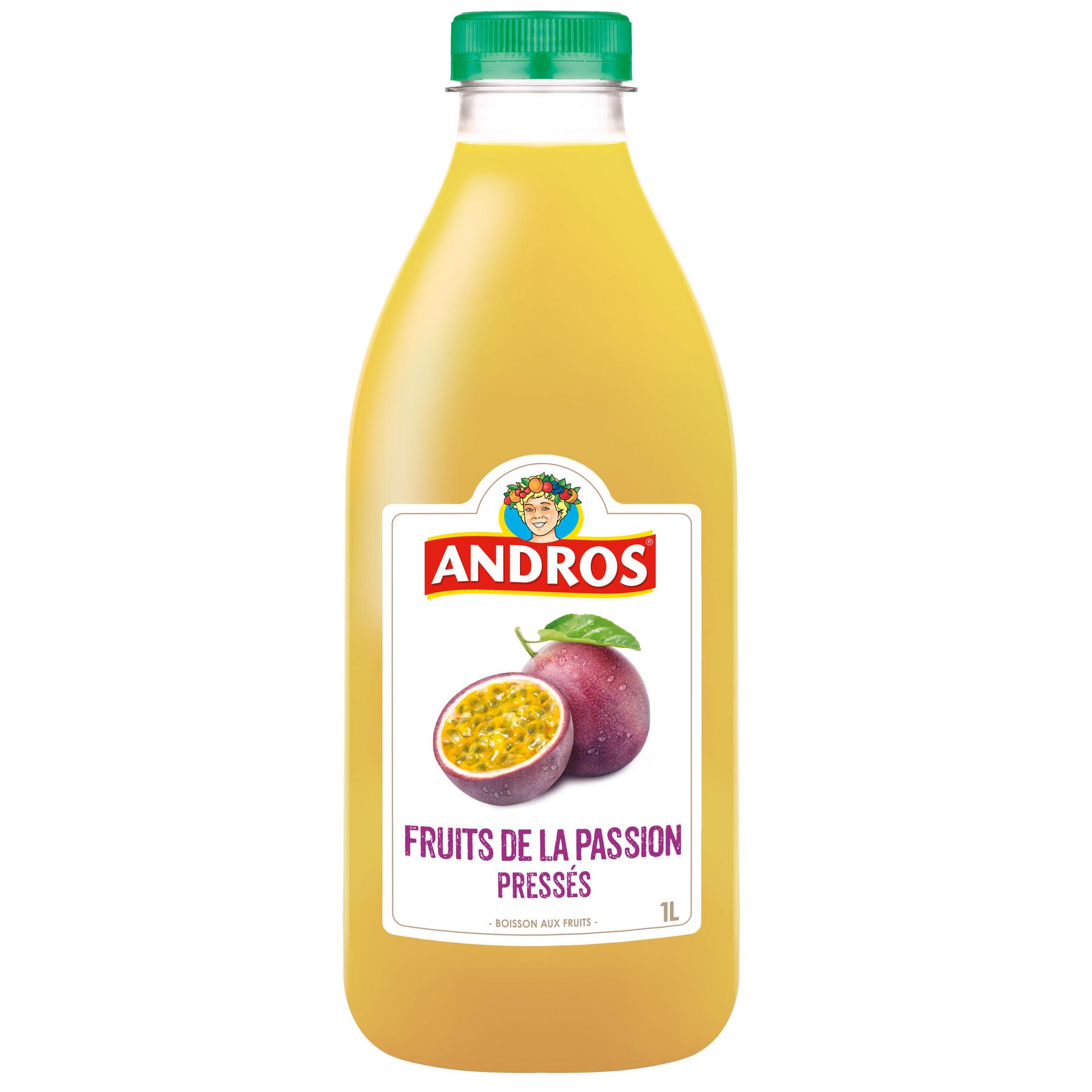 ANDROS Jus de fruits de la passion préssés 1l