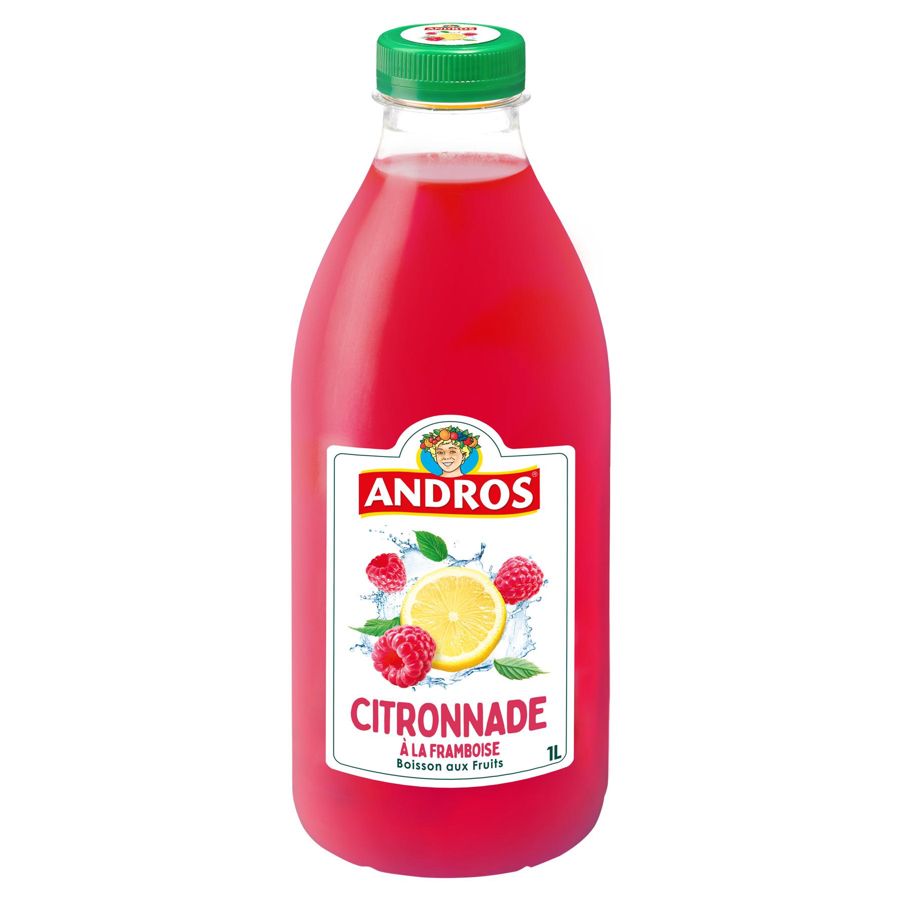 Voir la diapositive 2 : ANDROS Citronnade à la framboise 1l