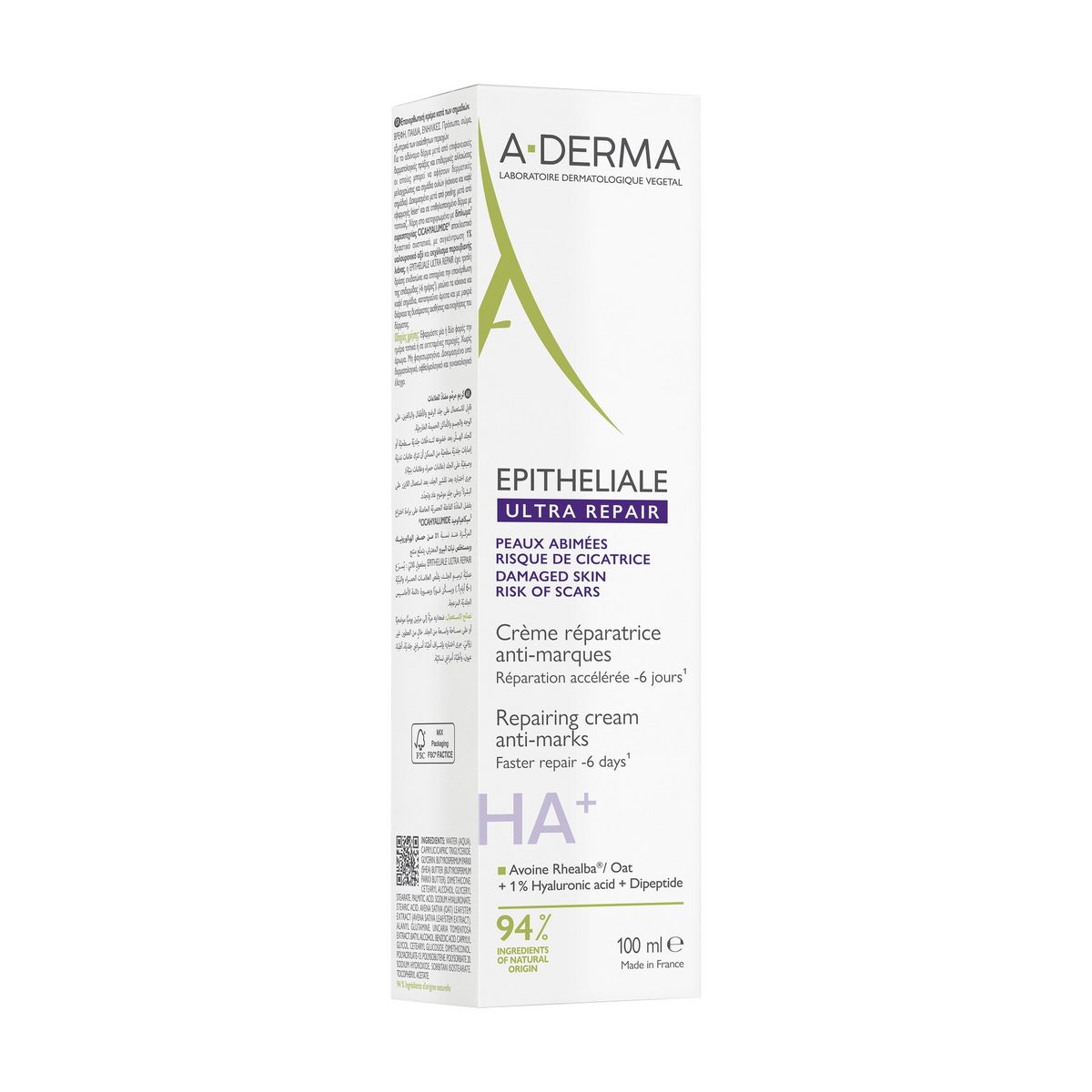 A-DERMA Crème réparatrice anti-marques 100ml