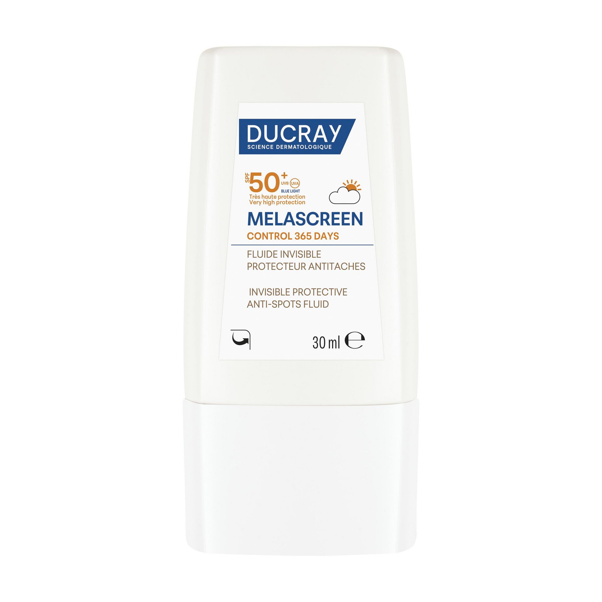 Voir la diapositive 2 : DUCRAY Fluide solaire invisible protecteur antitaches SPF50+ 30ml