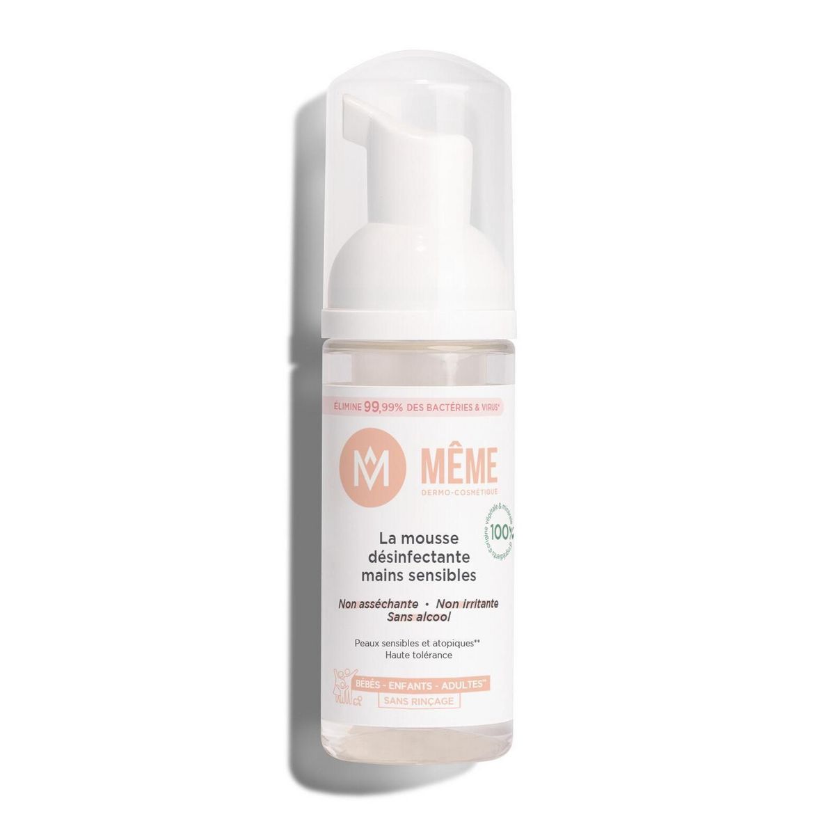 MEME COSMETICS Mousse désinfectante mains sensibles 50ml